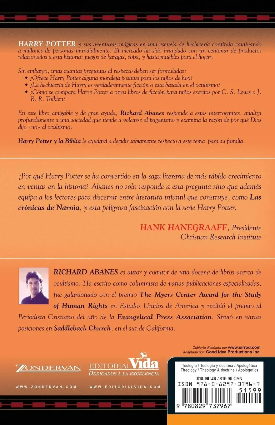 Rückseite: 9780829737967 | Un Harry Potter y la Biblia = Harry Potter and the Bible | Abanes