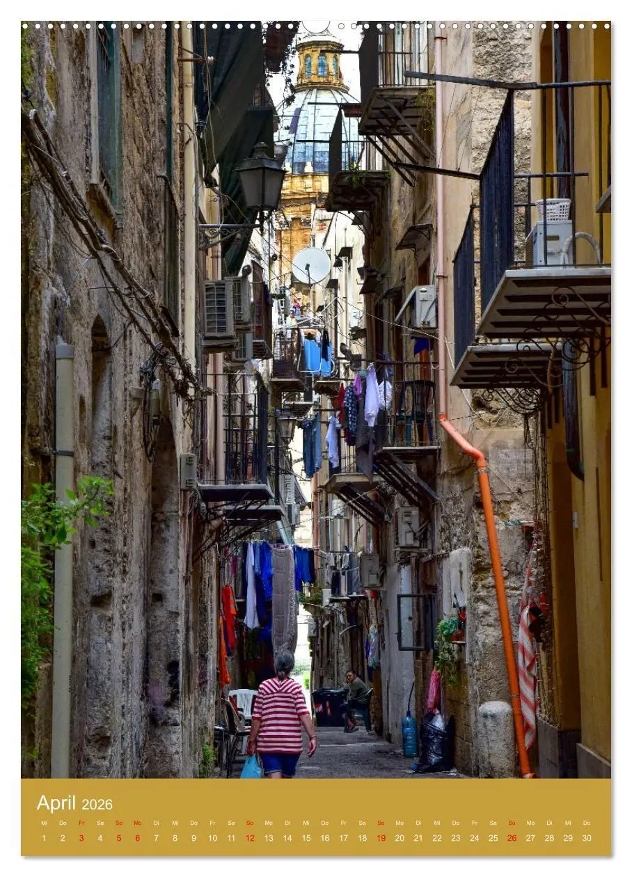 Bild: 9783516597967 | Spaziergang durch Palermo (Wandkalender 2026 DIN A2 hoch), CALVENDO...