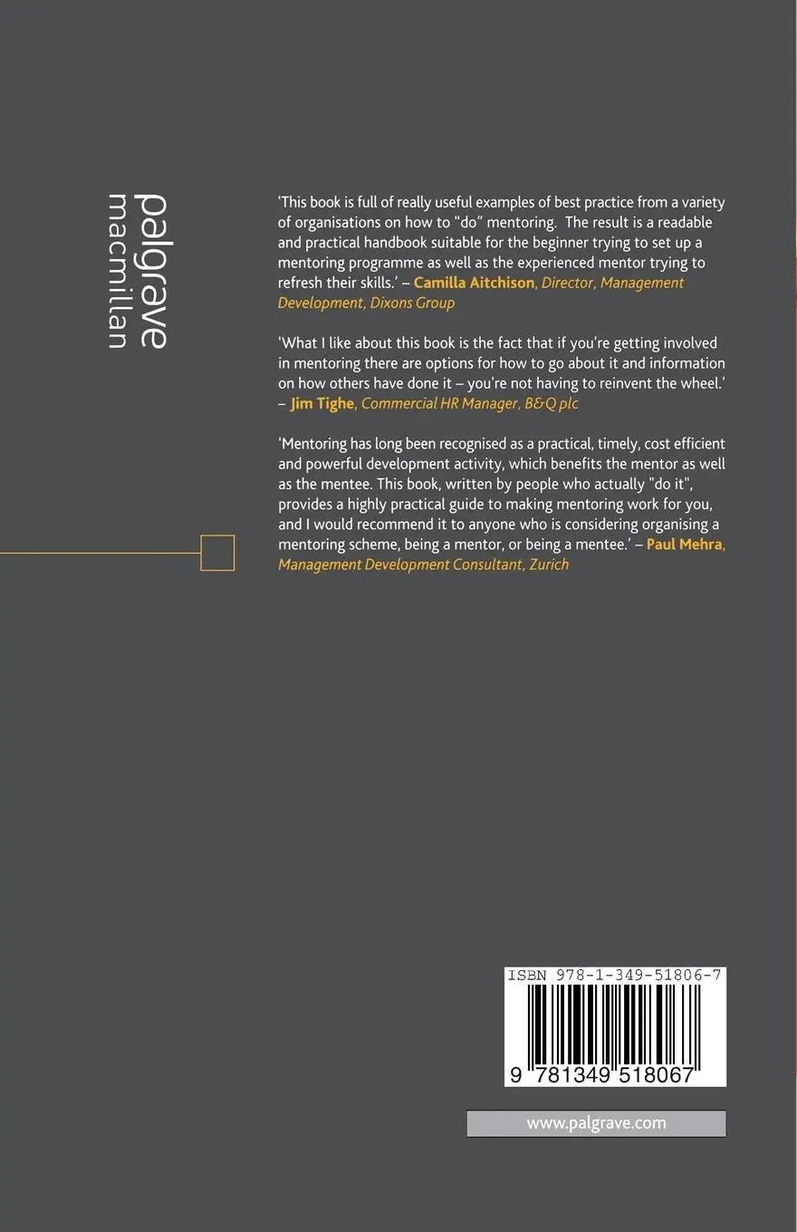 Rückseite: 9781349518067 | Mentoring | A Henley Review of Best Practice | Cranwell-Ward (u. a.)