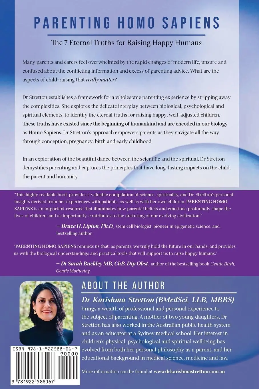 Rückseite: 9781922588067 | Parenting Homo Sapiens | The 7 Eternal Truths for Raising Happy Humans