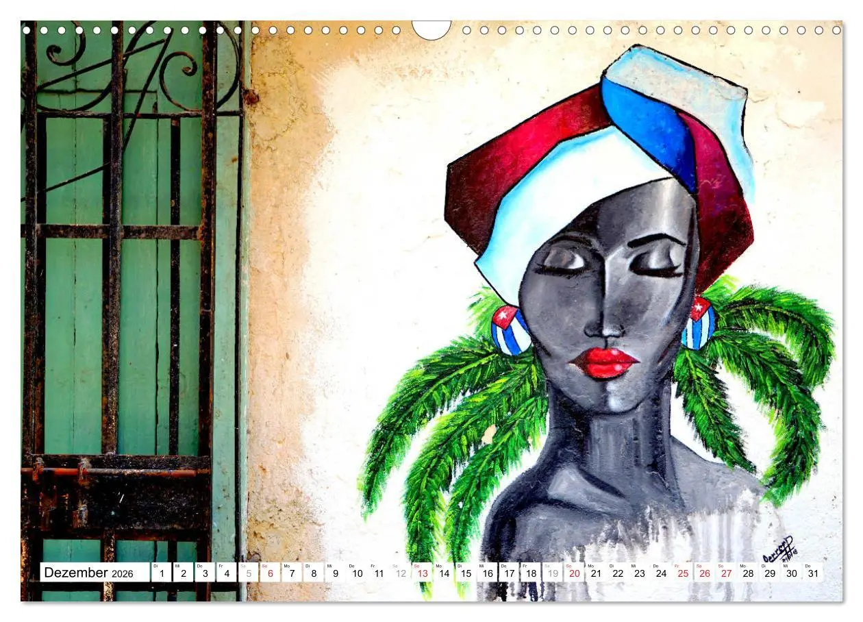Bild: 9783457918067 | Gesichter Kubas - Havanna Graffiti (Wandkalender 2026 DIN A3 quer),...