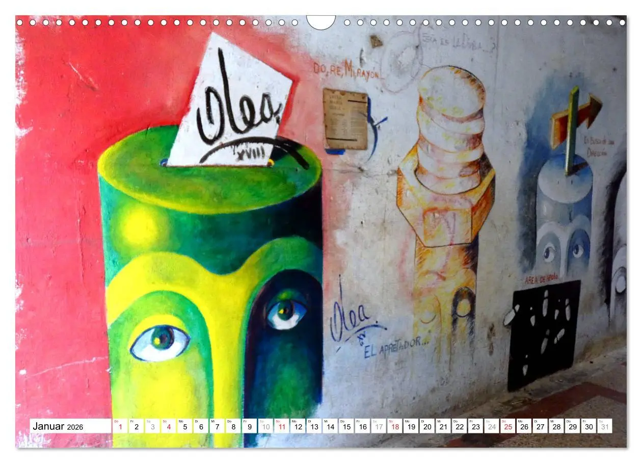 Bild: 9783457918067 | Gesichter Kubas - Havanna Graffiti (Wandkalender 2026 DIN A3 quer),...