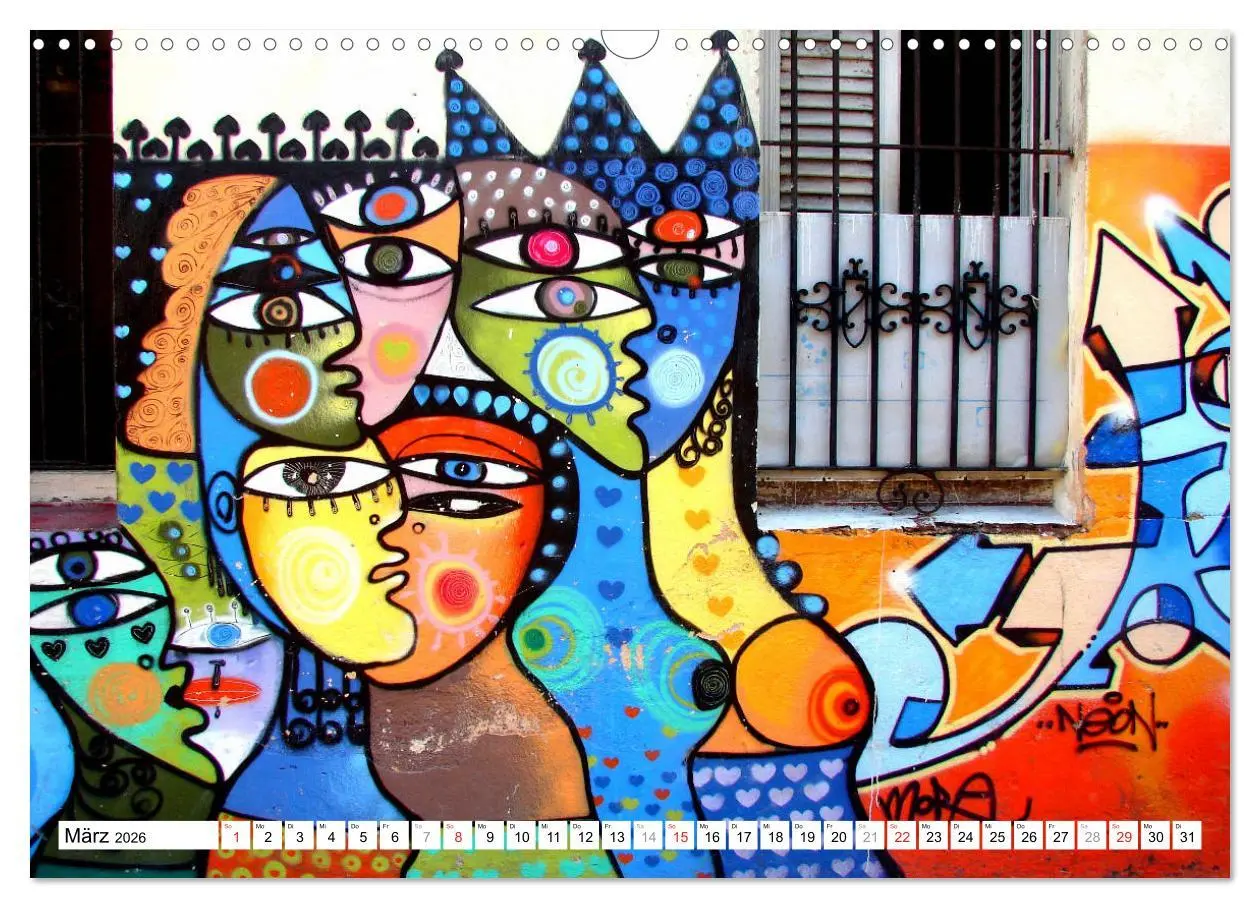 Bild: 9783457918067 | Gesichter Kubas - Havanna Graffiti (Wandkalender 2026 DIN A3 quer),...
