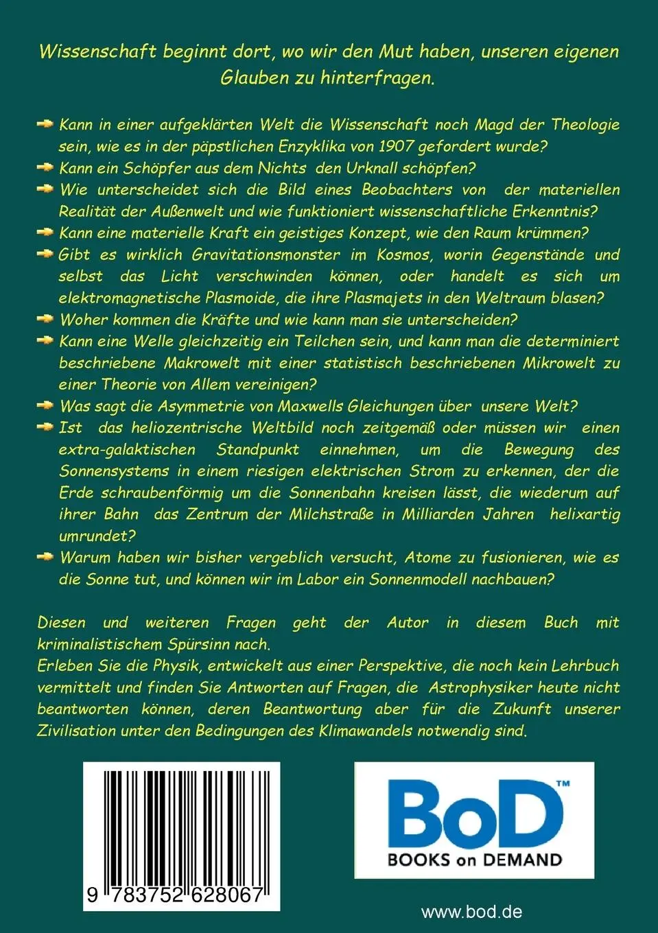 Rückseite: 9783752628067 | Moderne Astrophysik trifft auf Ingenieurwissenschaften | Hüfner | Buch
