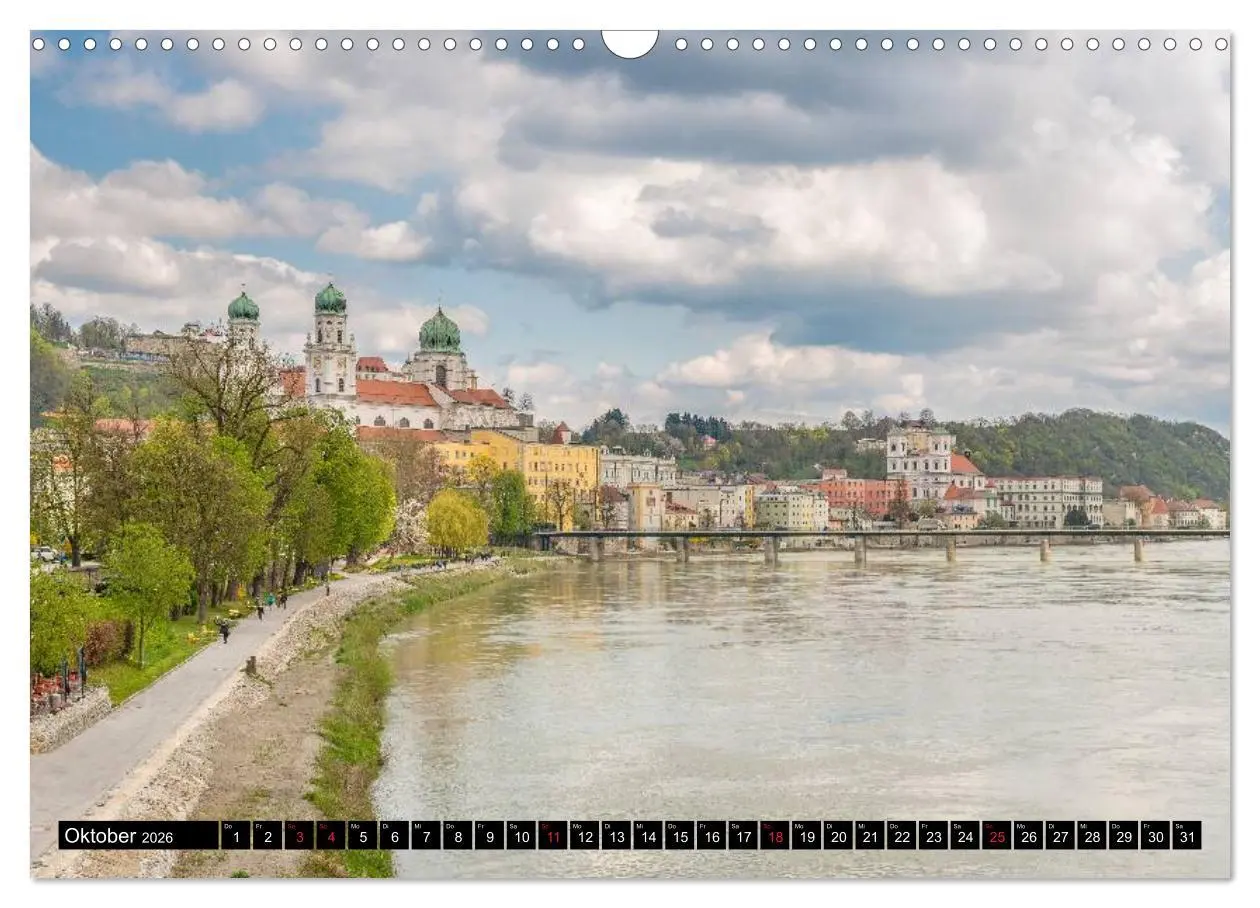 Bild: 9783457838167 | Passau, das Venedig Bayerns (Wandkalender 2026 DIN A3 quer),...