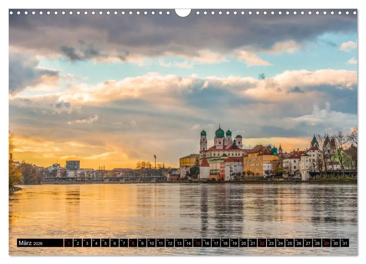 Bild: 9783457838167 | Passau, das Venedig Bayerns (Wandkalender 2026 DIN A3 quer),...
