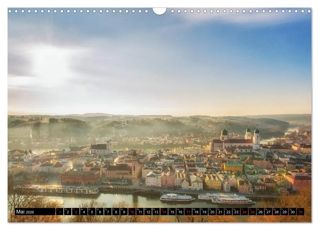 Bild: 9783457838167 | Passau, das Venedig Bayerns (Wandkalender 2026 DIN A3 quer),...