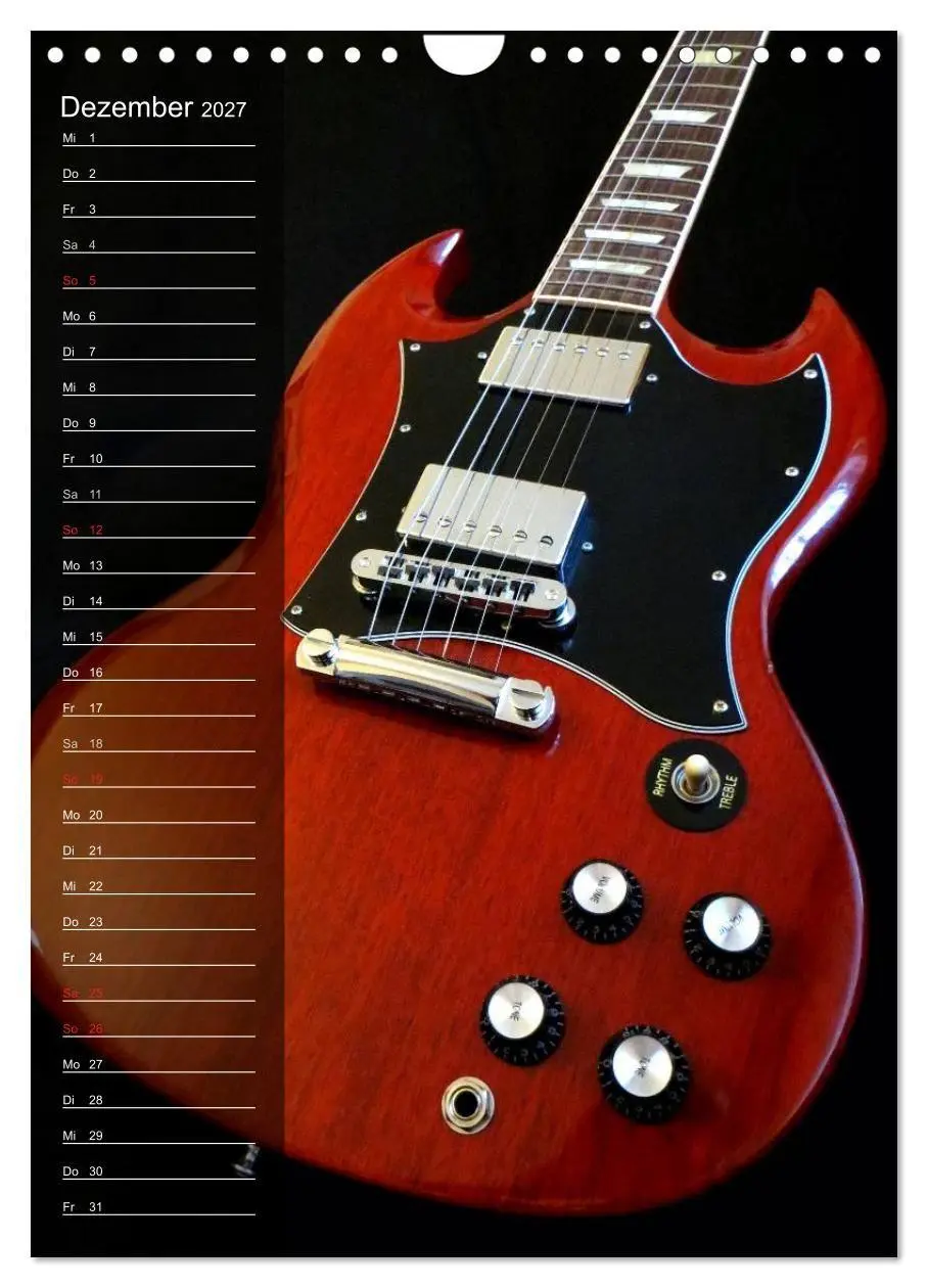 Bild: 9783594148167 | ROCKGITARREN in Szene gesetzt / Geburtstagskalender (Wandkalender...