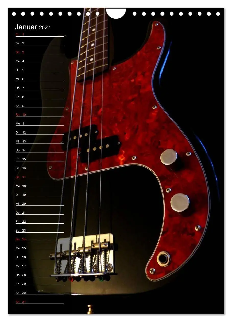 Bild: 9783594148167 | ROCKGITARREN in Szene gesetzt / Geburtstagskalender (Wandkalender...