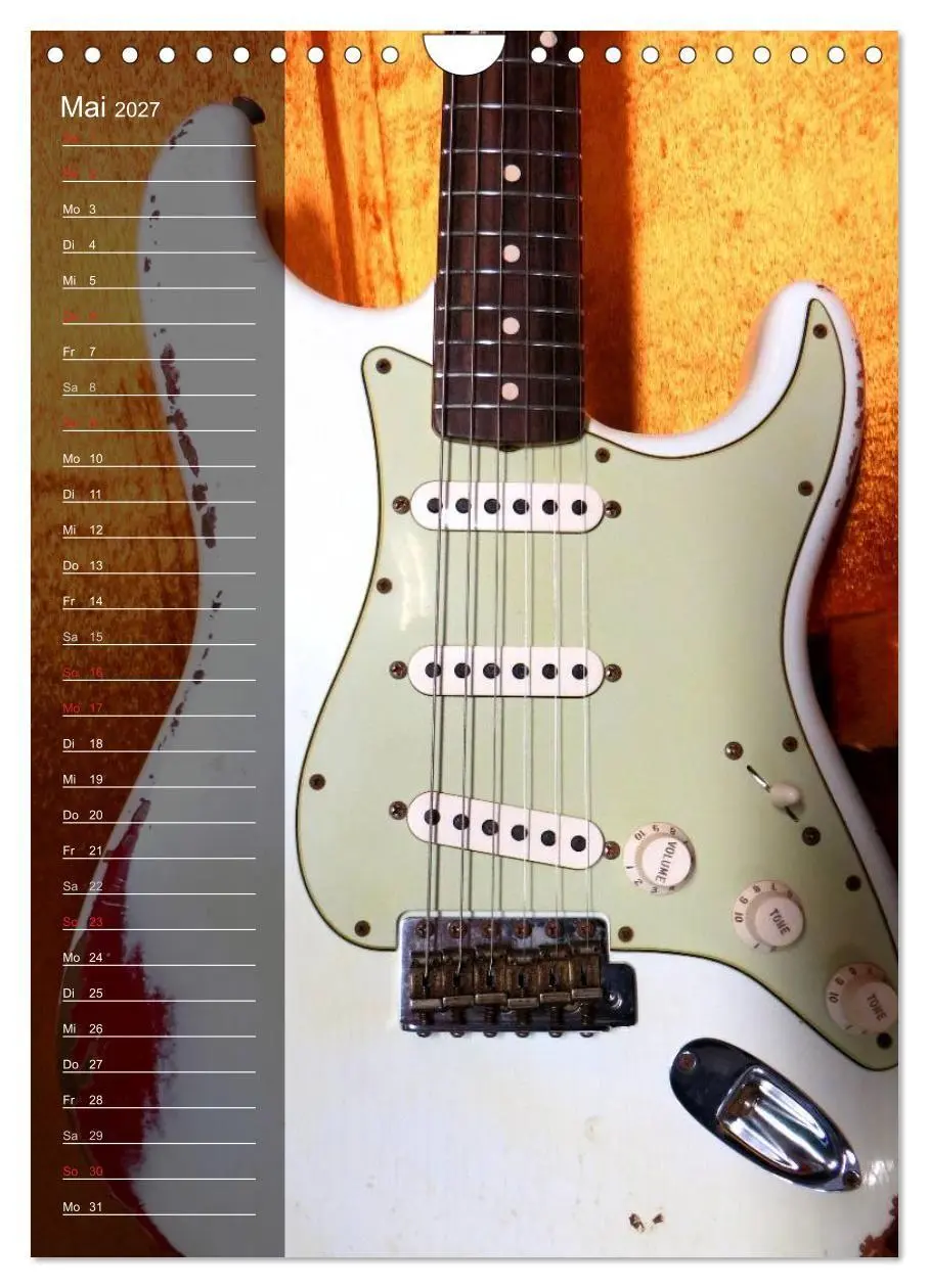 Bild: 9783594148167 | ROCKGITARREN in Szene gesetzt / Geburtstagskalender (Wandkalender...