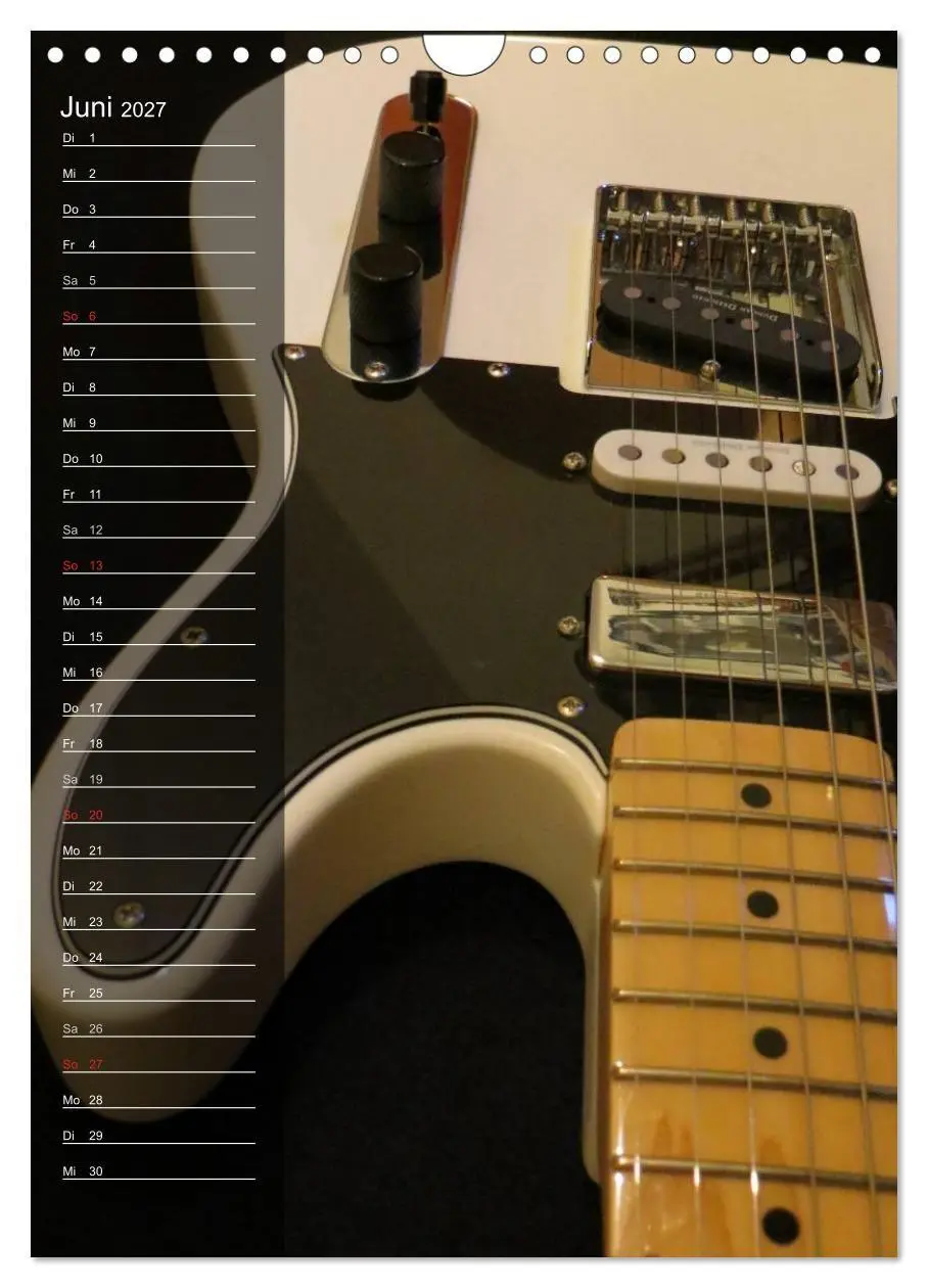 Bild: 9783594148167 | ROCKGITARREN in Szene gesetzt / Geburtstagskalender (Wandkalender...