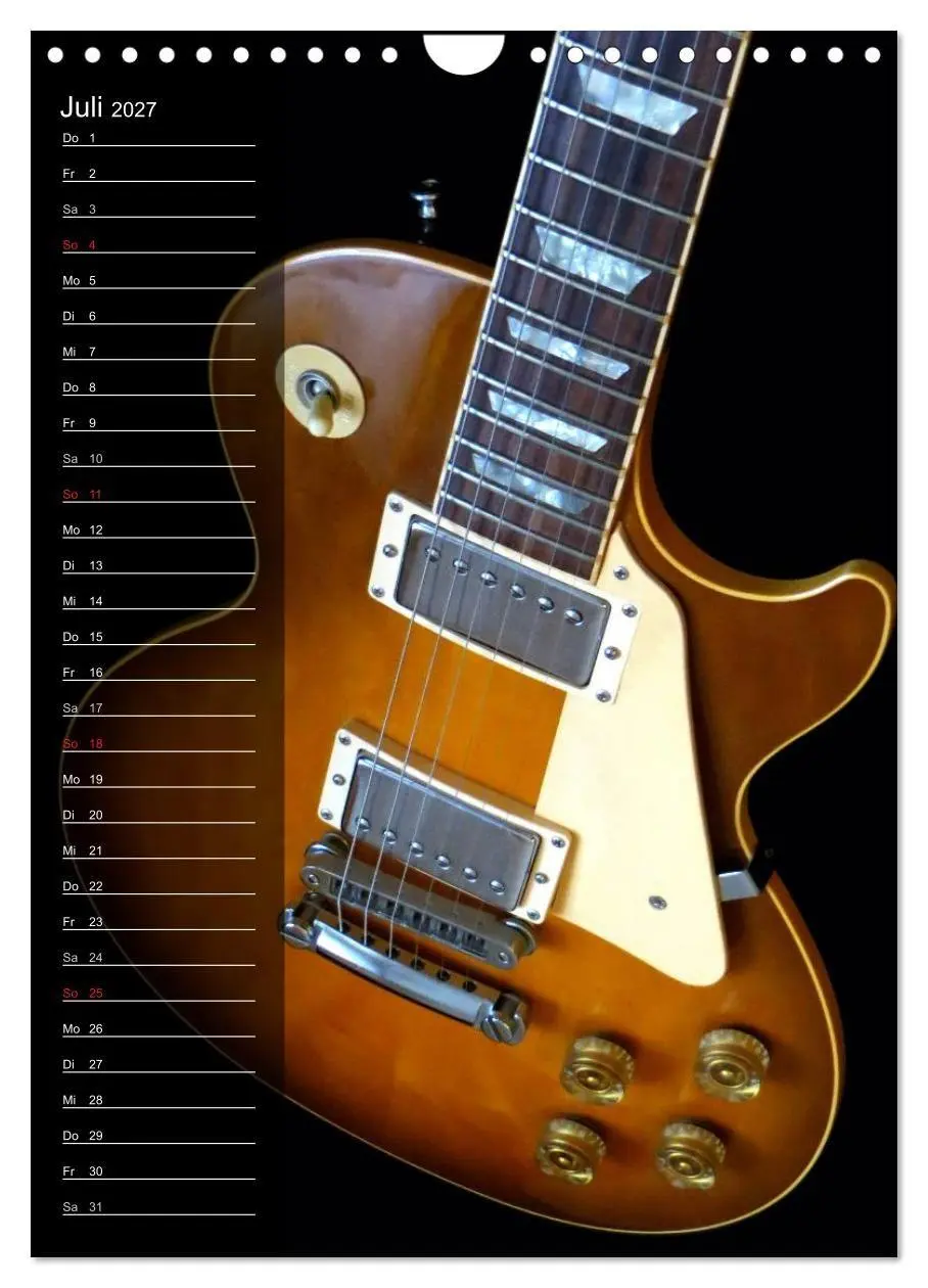 Bild: 9783594148167 | ROCKGITARREN in Szene gesetzt / Geburtstagskalender (Wandkalender...