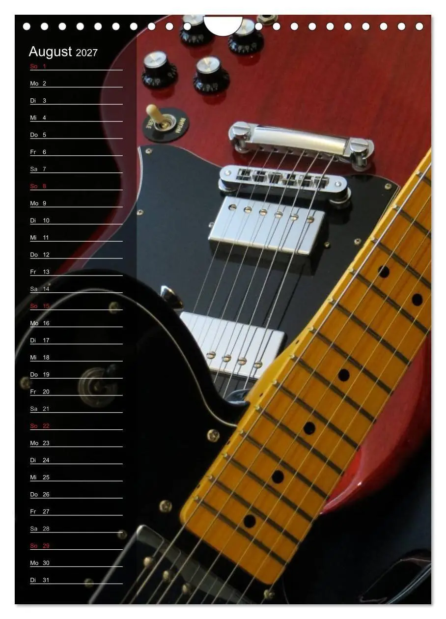 Bild: 9783594148167 | ROCKGITARREN in Szene gesetzt / Geburtstagskalender (Wandkalender...