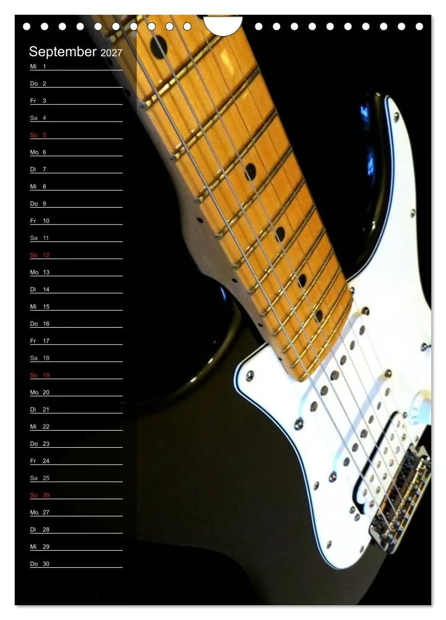 Bild: 9783594148167 | ROCKGITARREN in Szene gesetzt / Geburtstagskalender (Wandkalender...