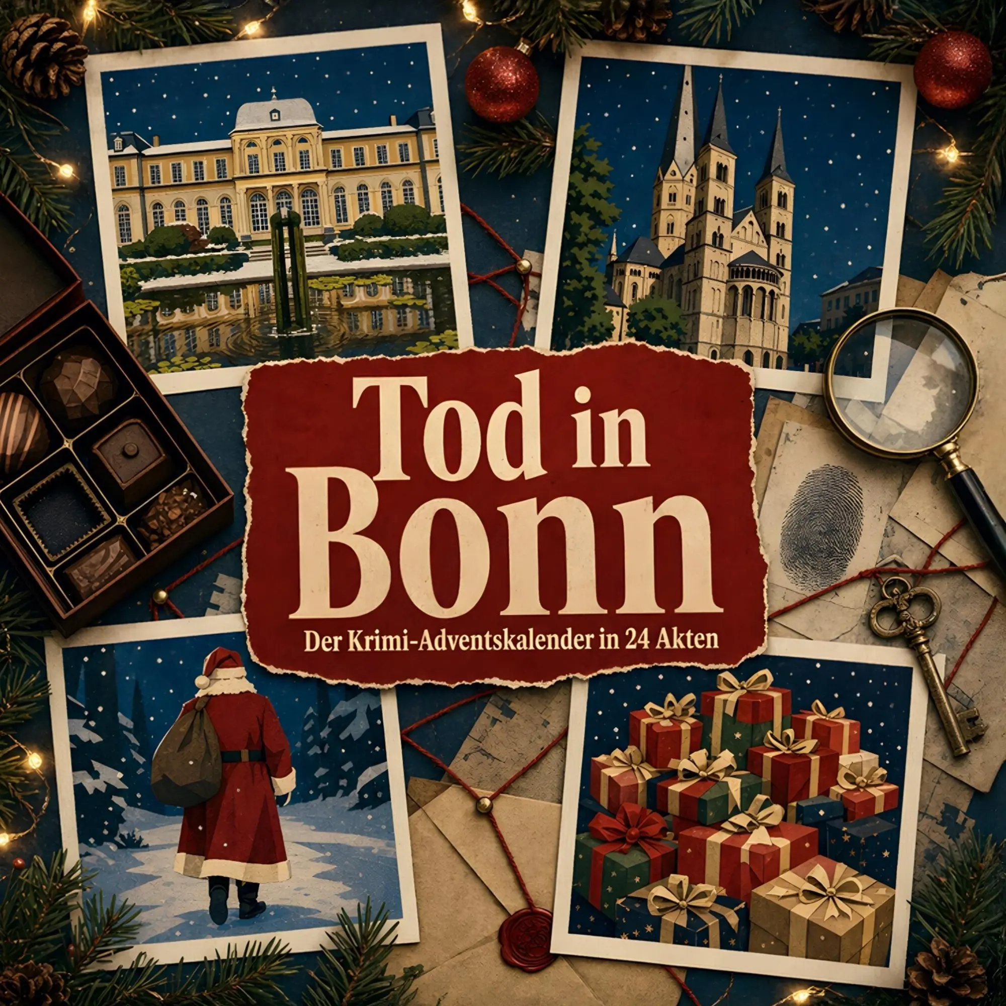 Cover: 9783696118167 | Tod in Bonn | Der Krimi-Adventskalender in 24 Akten | Jonah Lang