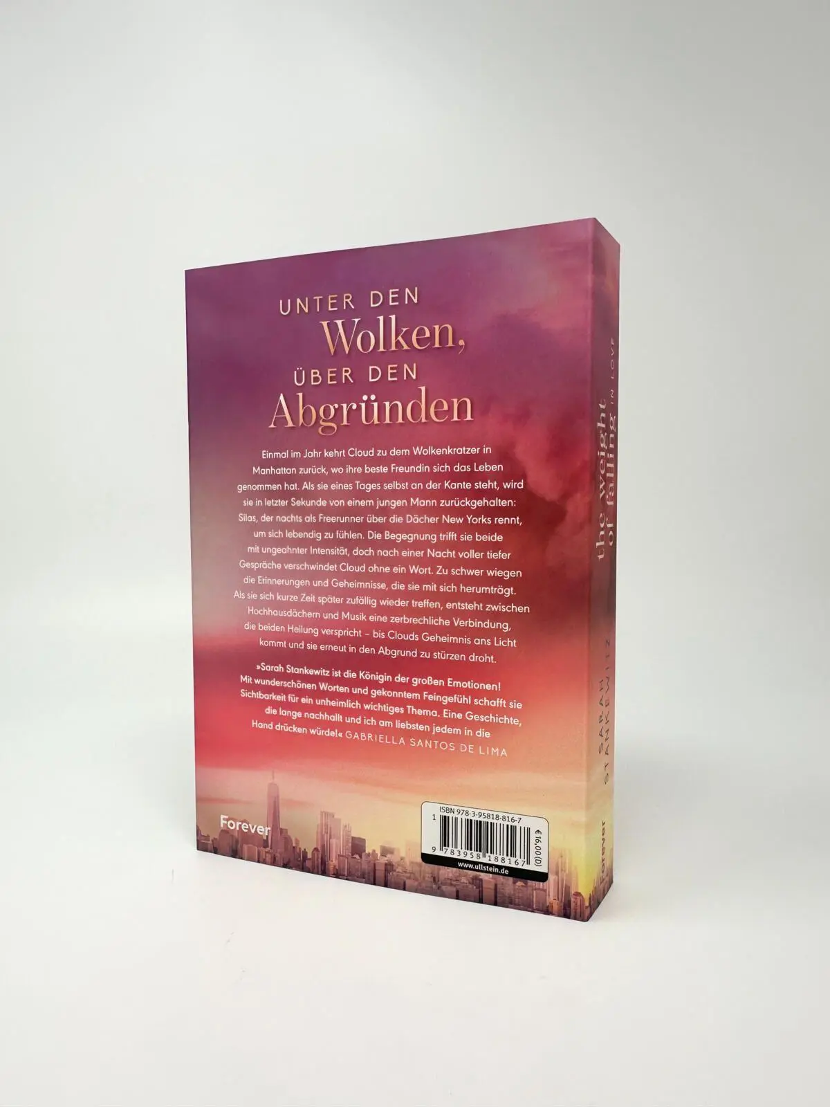 Bild: 9783958188167 | The Weight of Falling (in Love) | Sarah Stankewitz | Taschenbuch