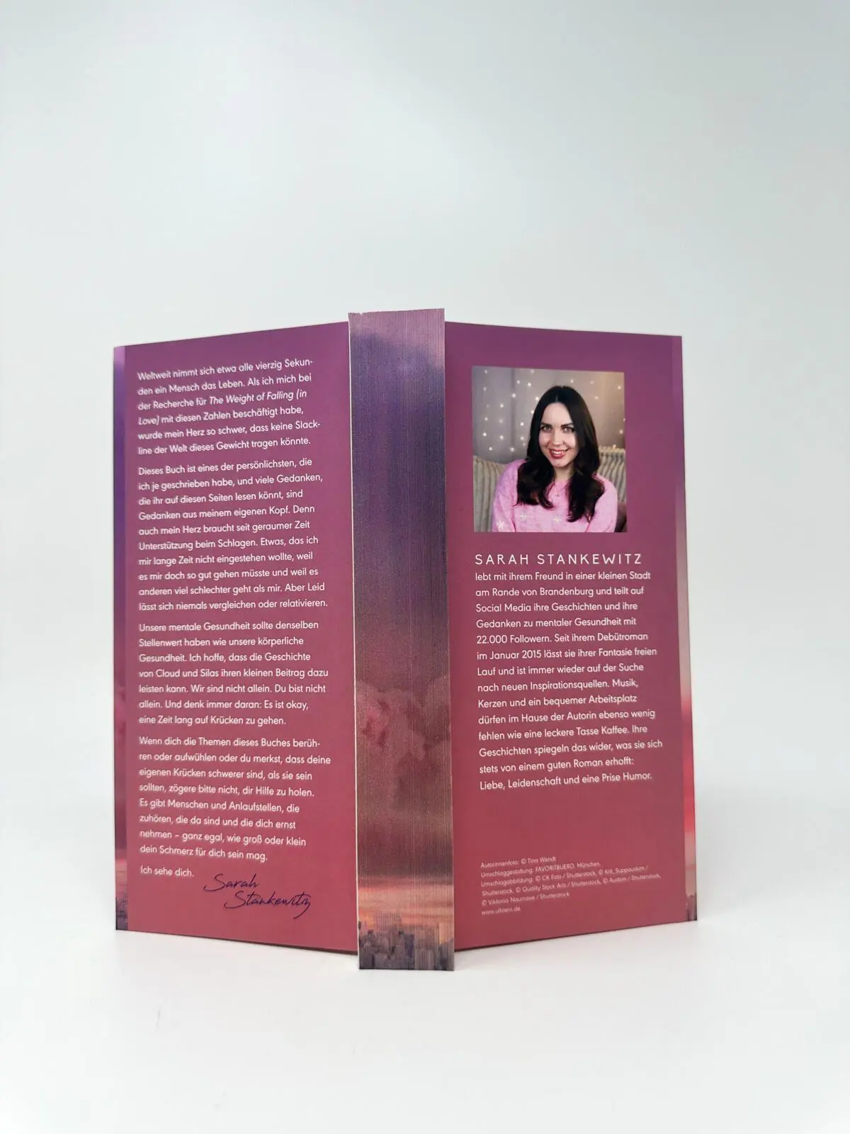 Bild: 9783958188167 | The Weight of Falling (in Love) | Sarah Stankewitz | Taschenbuch