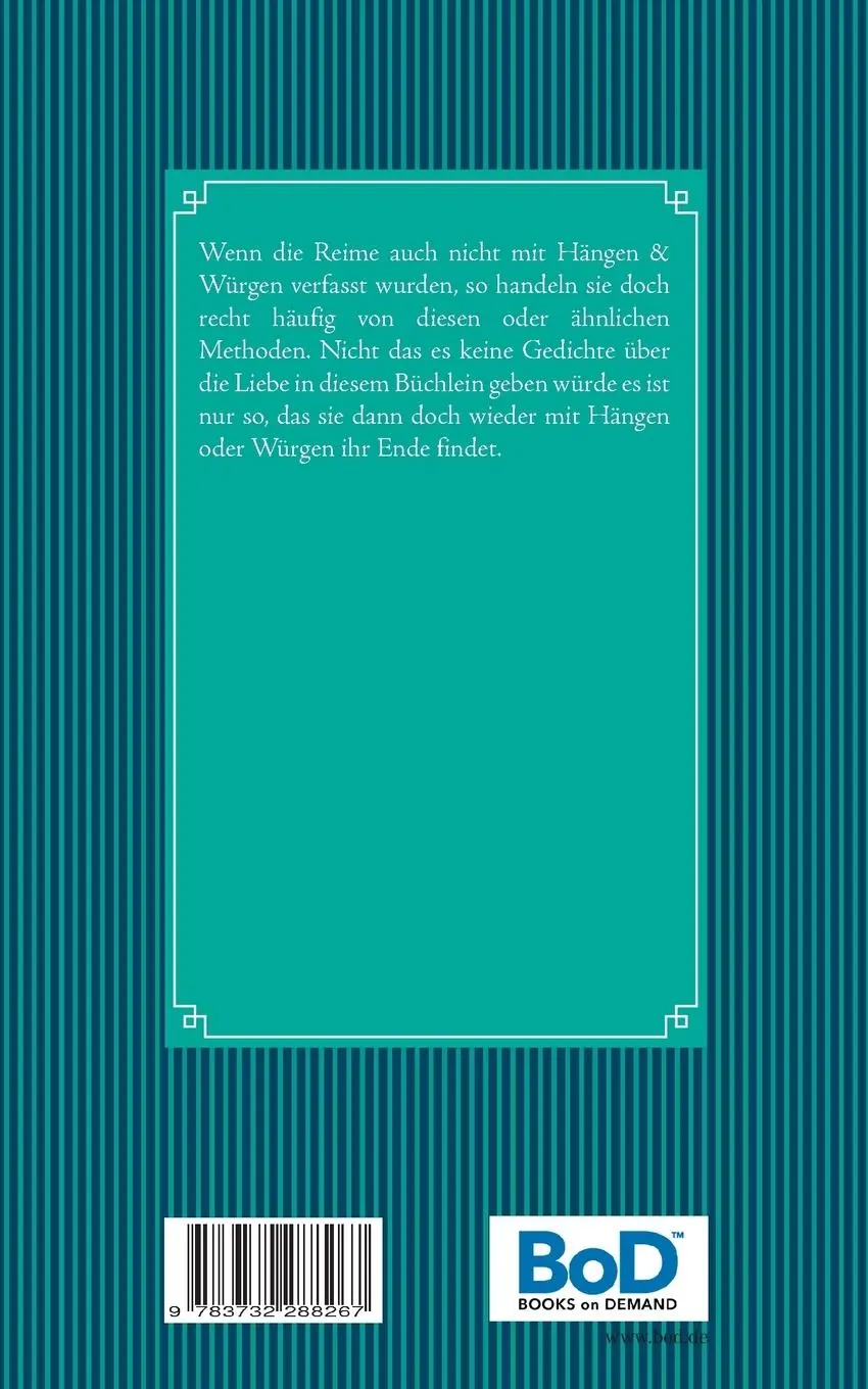 Rückseite: 9783732288267 | Mit Hängen &amp; Würgen | Gedichte | Bettina Wißkirchen | Taschenbuch