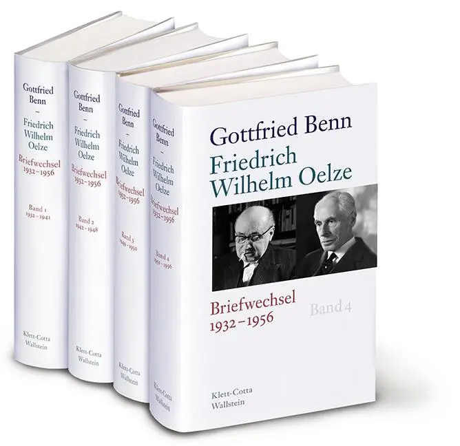 Cover: 9783835318267 | Gottfried Benn - Friedrich Wilhelm Oelze | Briefwechsel 1932-1956