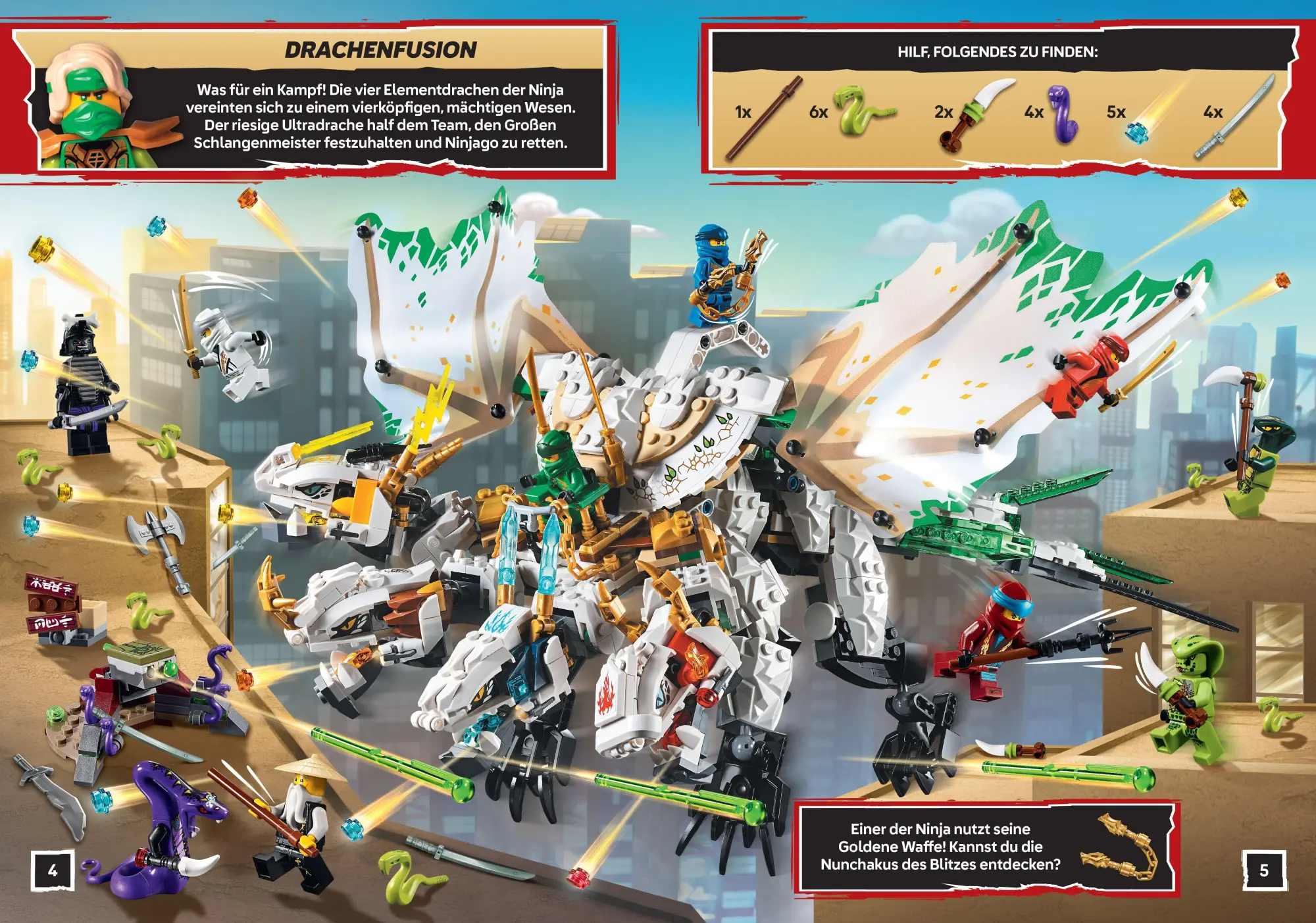 Bild: 9788325348267 | LEGO® NINJAGO® - Epische Duelle - Mein Wimmel-Stickerspaß | Buch
