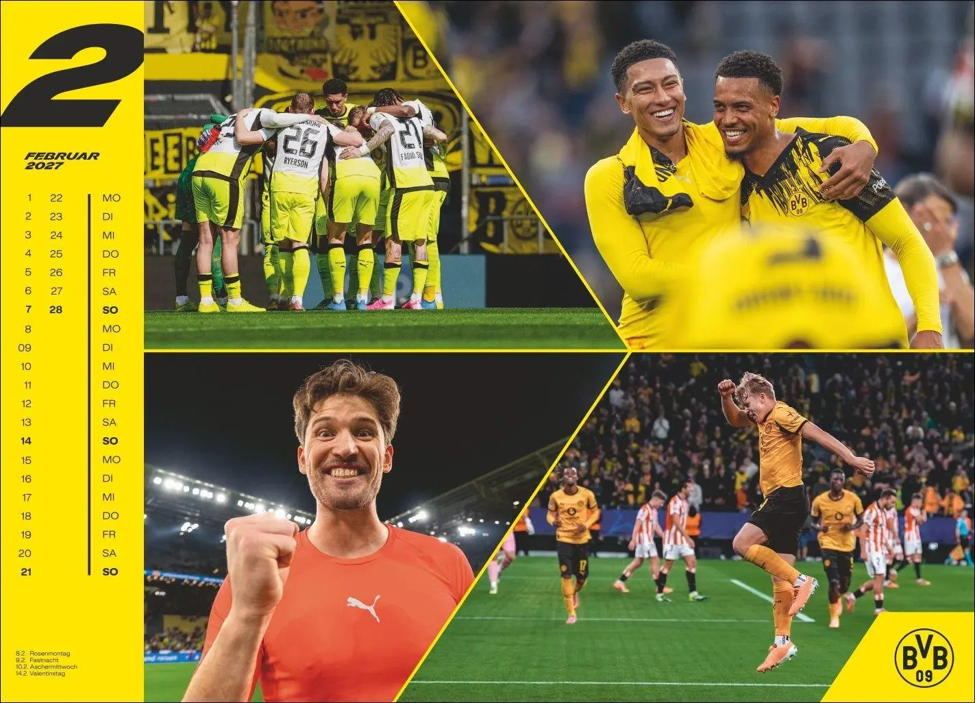 Bild: 9783756418367 | BVB Edition Kalender 2027 | Heye | Kalender | Bundesliga Kalender Heye