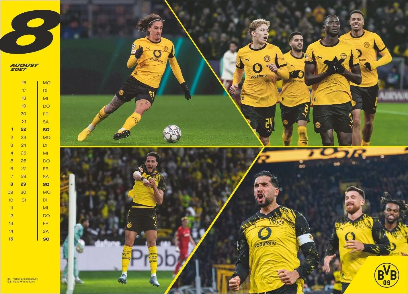 Bild: 9783756418367 | BVB Edition Kalender 2027 | Heye | Kalender | Bundesliga Kalender Heye