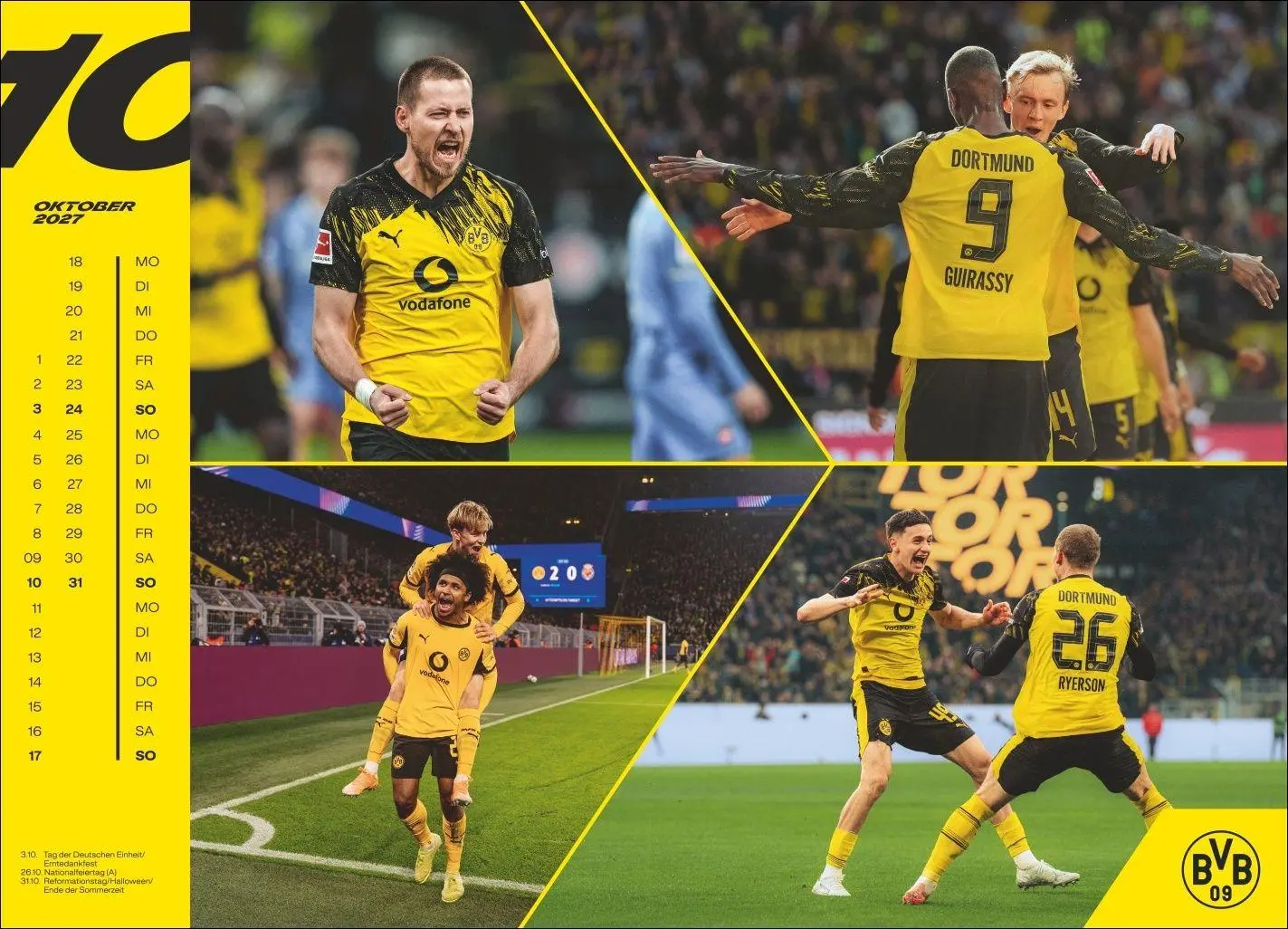 Bild: 9783756418367 | BVB Edition Kalender 2027 | Heye | Kalender | Bundesliga Kalender Heye