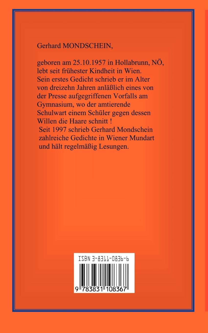 Rückseite: 9783831108367 | So kurz is a Joahr | Gerhard Mondschein | Taschenbuch | 92 S. | 2000