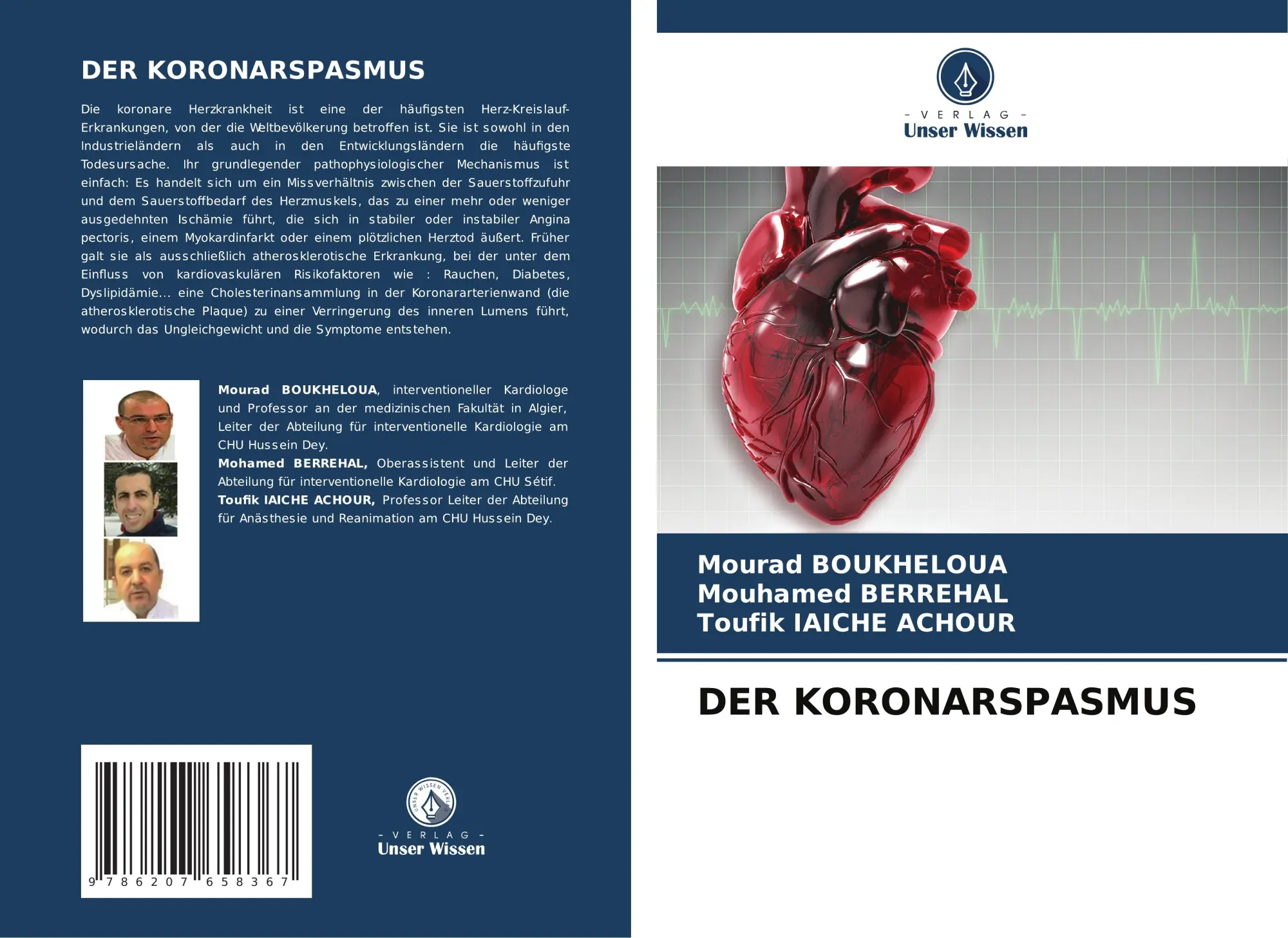 Cover: 9786207658367 | DER KORONARSPASMUS | Mourad Boukheloua (u. a.) | Taschenbuch | 100 S.