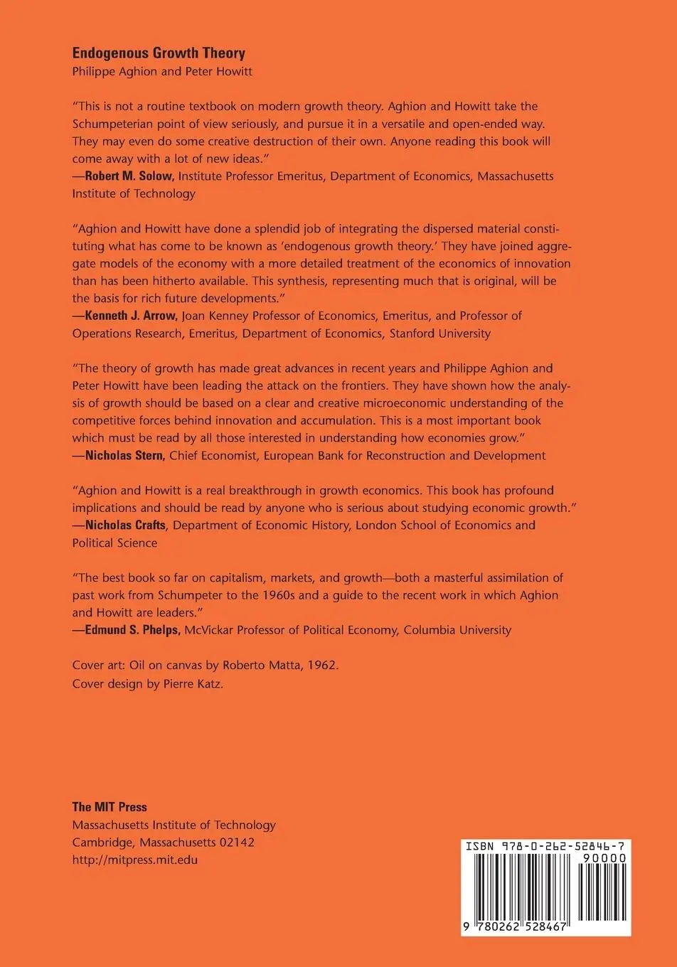 Rückseite: 9780262528467 | Endogenous Growth Theory | Philippe Aghion (u. a.) | Taschenbuch