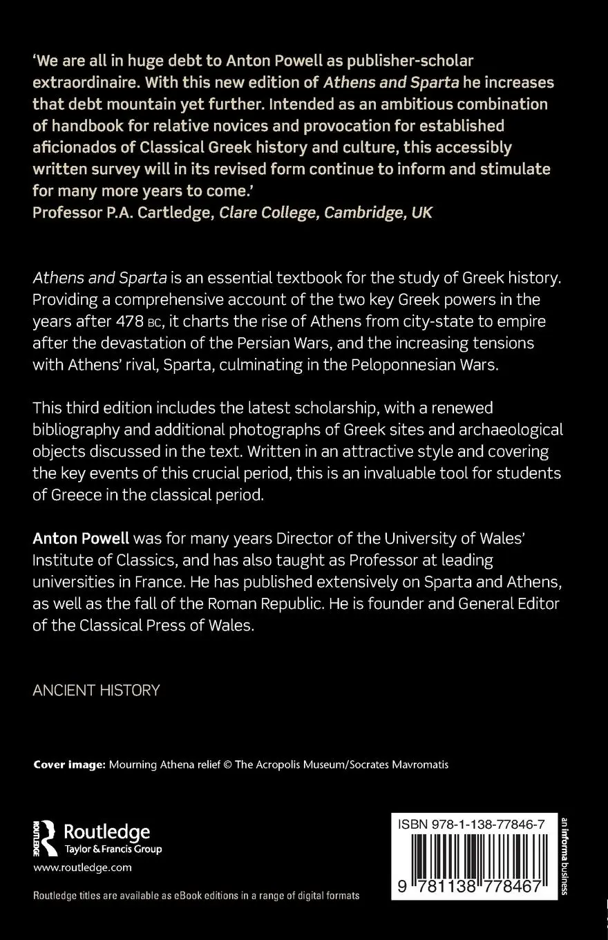 Rückseite: 9781138778467 | Athens and Sparta | Anton Powell | Taschenbuch | Englisch | 2016