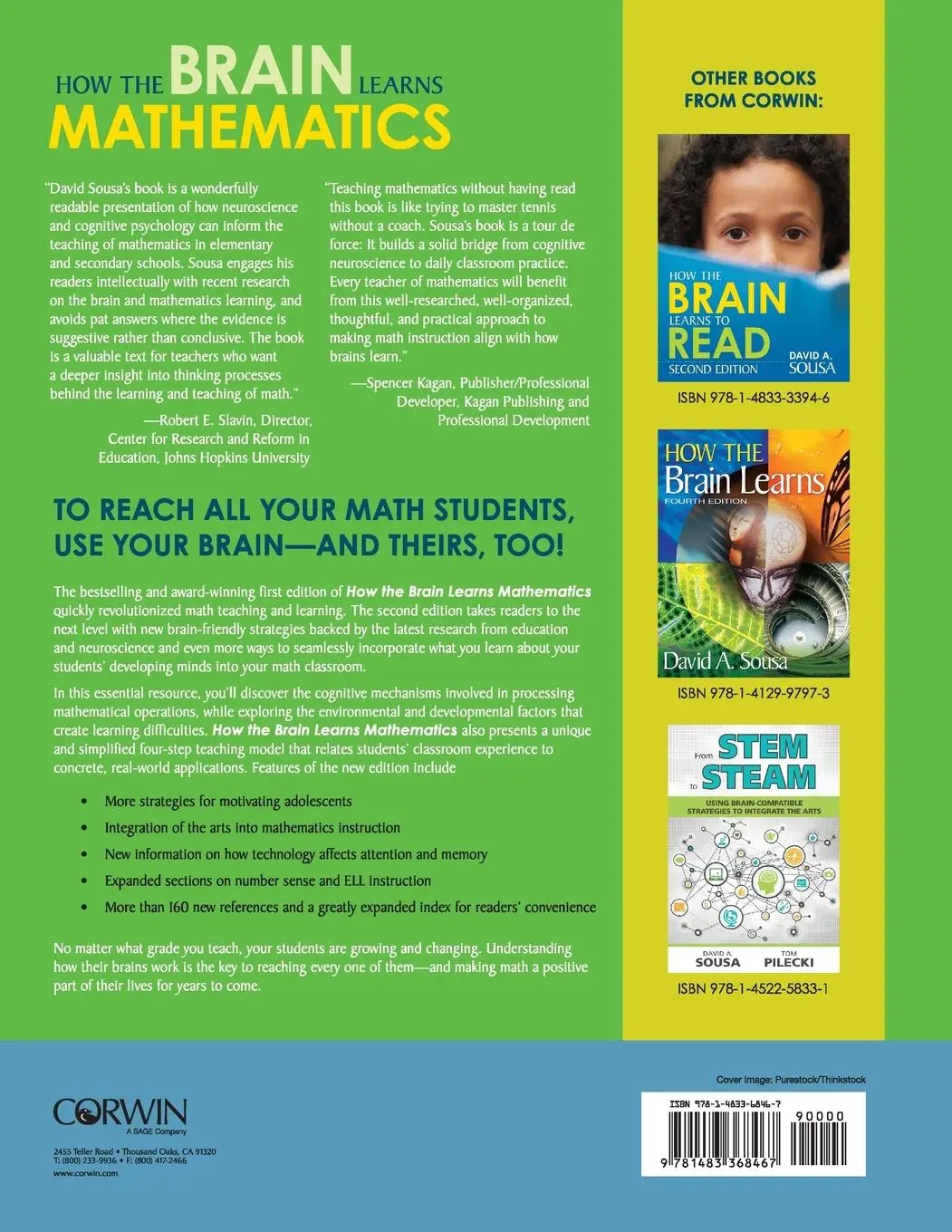 Rückseite: 9781483368467 | How the Brain Learns Mathematics | David A. Sousa | Taschenbuch | 2014