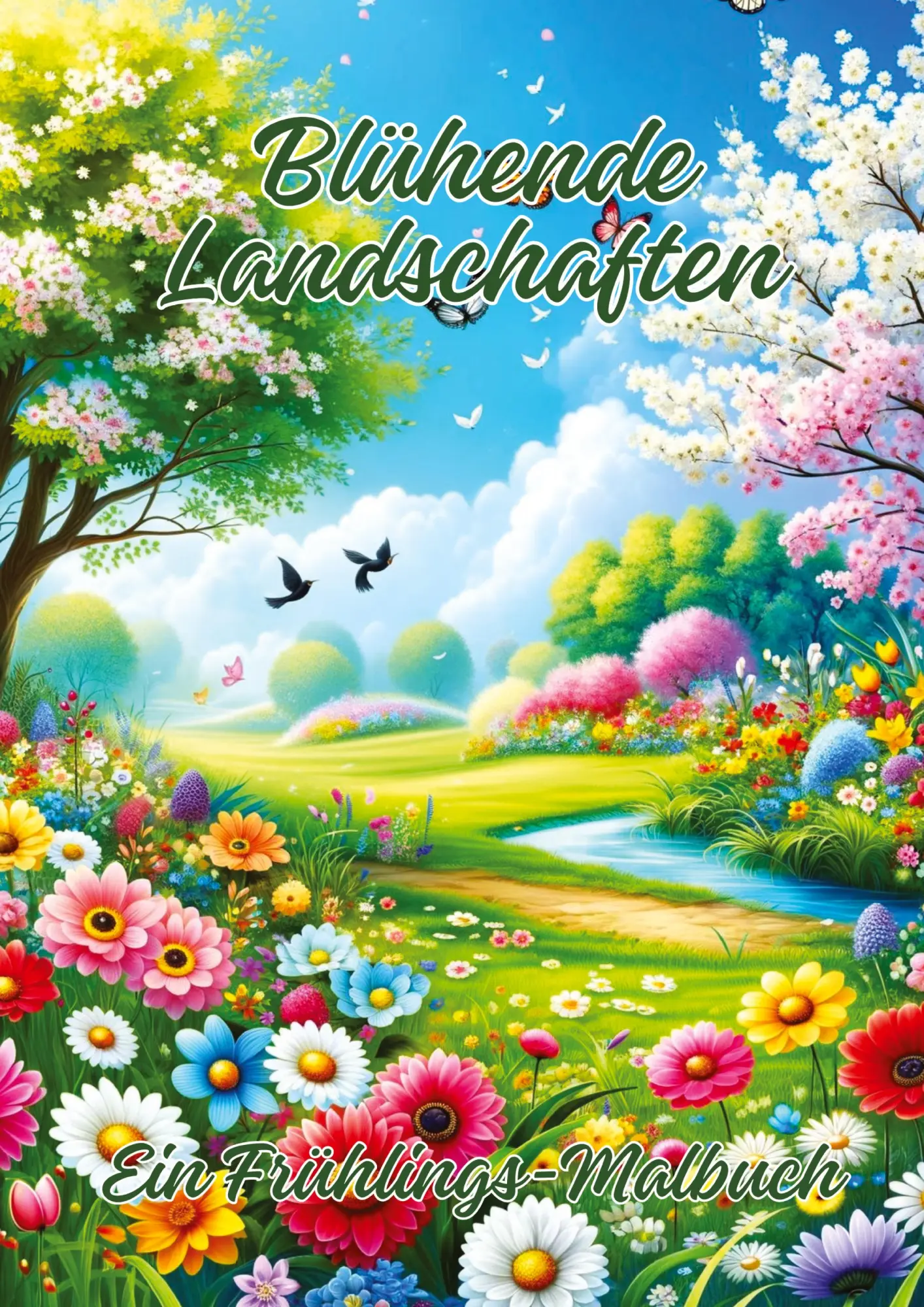 Cover: 9783384238467 | Blühende Landschaften | Ein Frühlings-Malbuch | Ela Artjoy | Buch