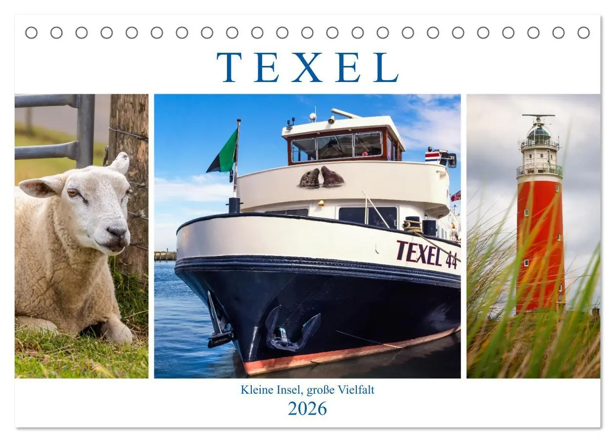 Cover: 9783457668467 | Texel - Kleine Insel, große Vielfalt (Tischkalender 2026 DIN A5...