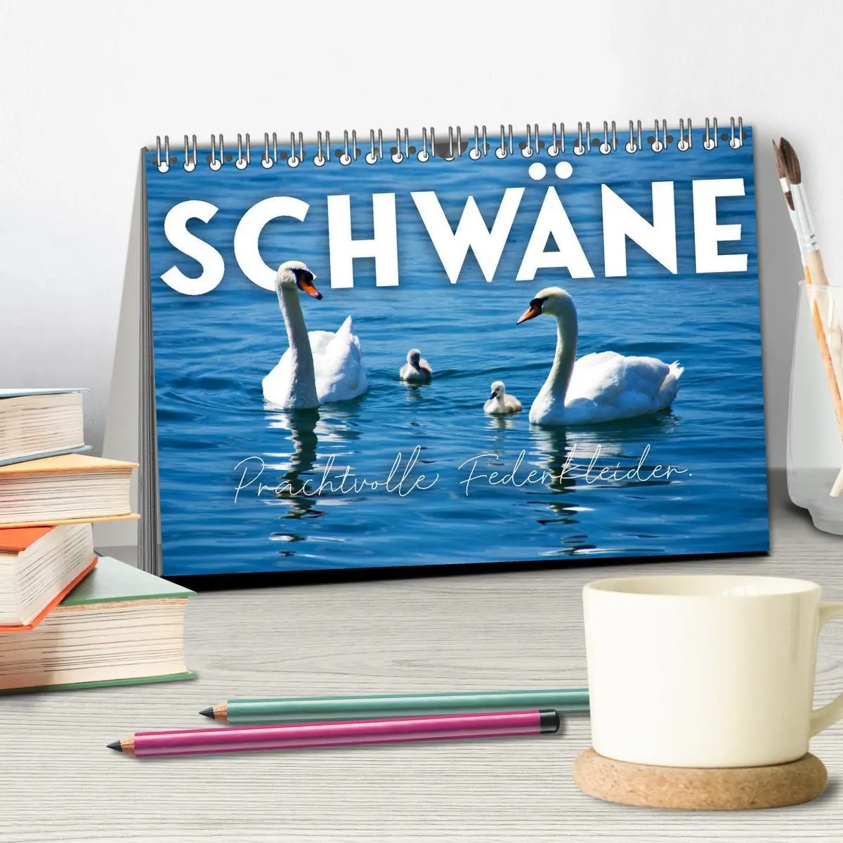 Bild: 9783457418567 | Schwäne - Prachtvolle Federkleider. (Tischkalender 2026 DIN A5...