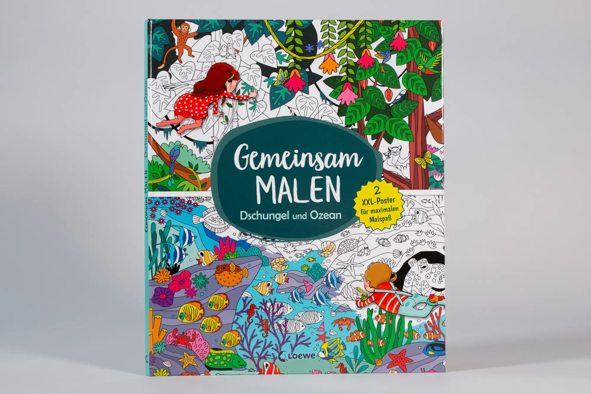 Bild: 9783743218567 | Gemeinsam malen - Dschungel und Ozean | Léa Fabre | Buch | Deutsch