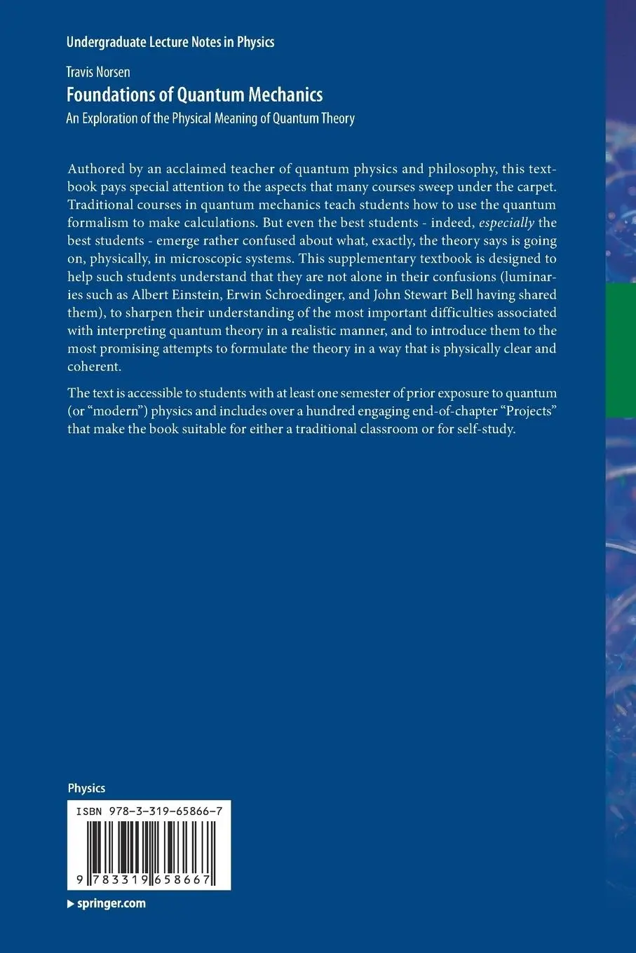 Rückseite: 9783319658667 | Foundations of Quantum Mechanics | Travis Norsen | Taschenbuch | xv