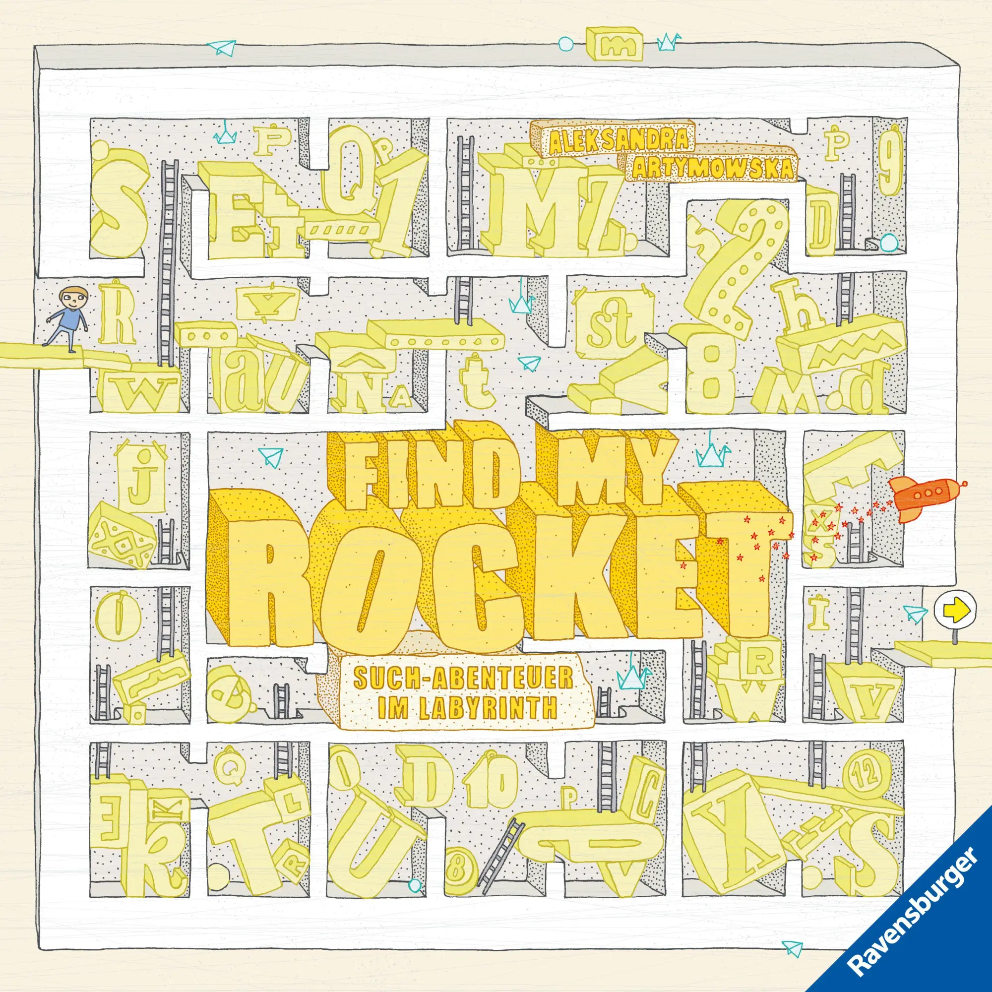 Cover: 9783473488667 | Find My Rocket: Such-Abenteuer im Labyrinth | Aleksandra Artymowska