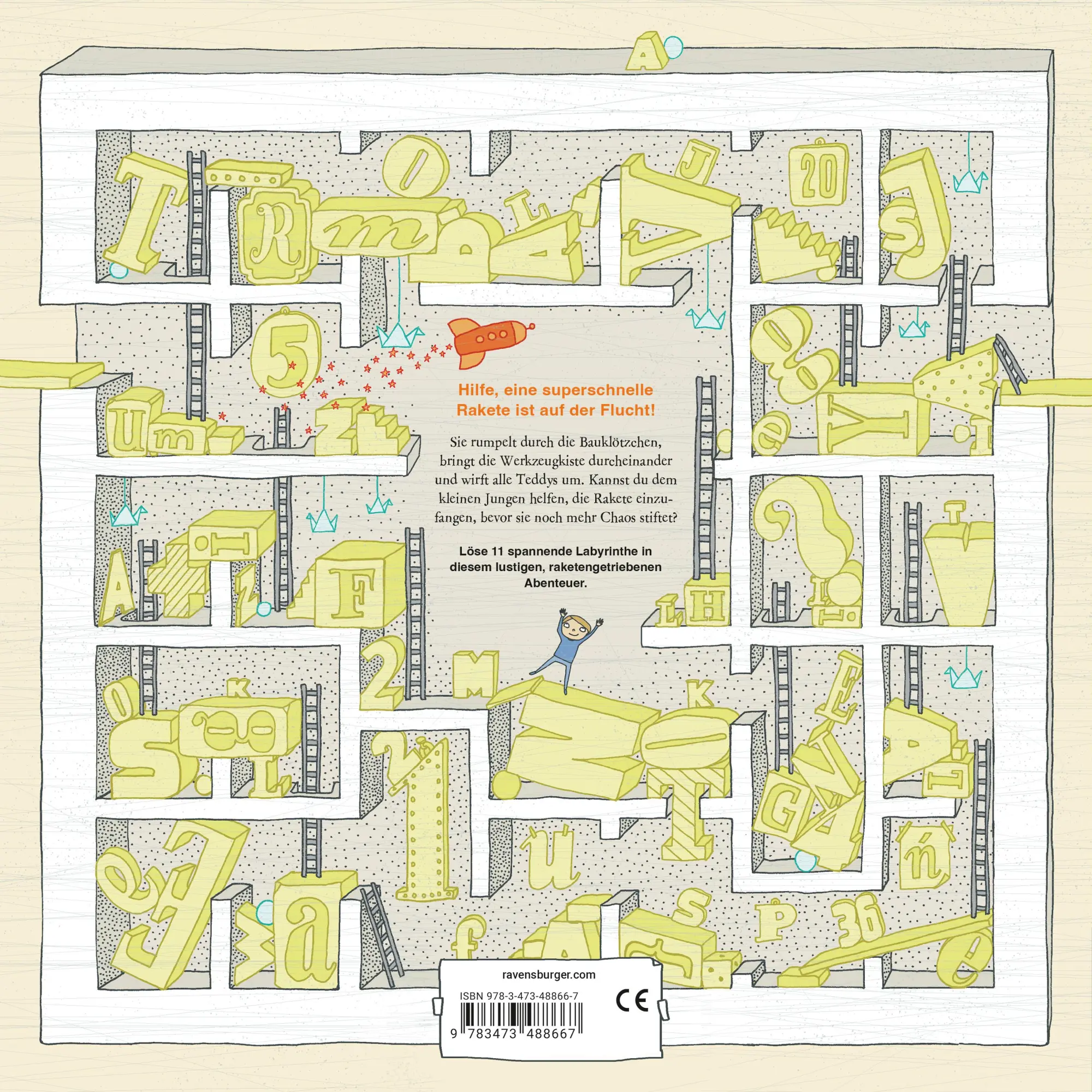 Rückseite: 9783473488667 | Find My Rocket: Such-Abenteuer im Labyrinth | Aleksandra Artymowska