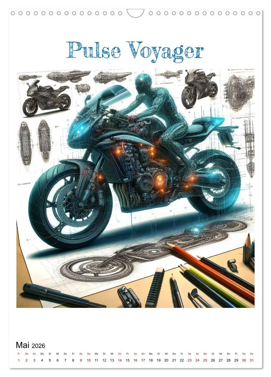 Bild: 9783516288667 | Motorräder der Zukunft (Wandkalender 2026 DIN A3 hoch), CALVENDO...