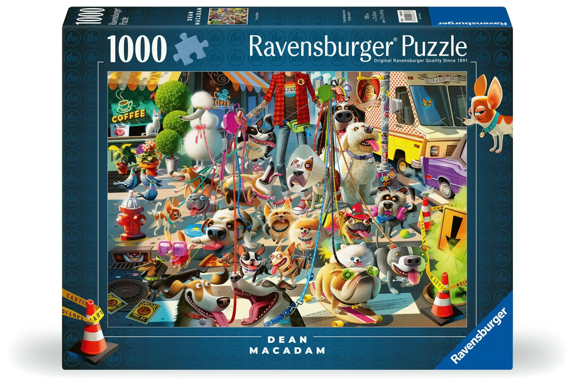 Cover: 4005555008767 | Erwachsenenpuzzle 1000 Teile - Dean MacAdam: Vierbeiner auf Tour