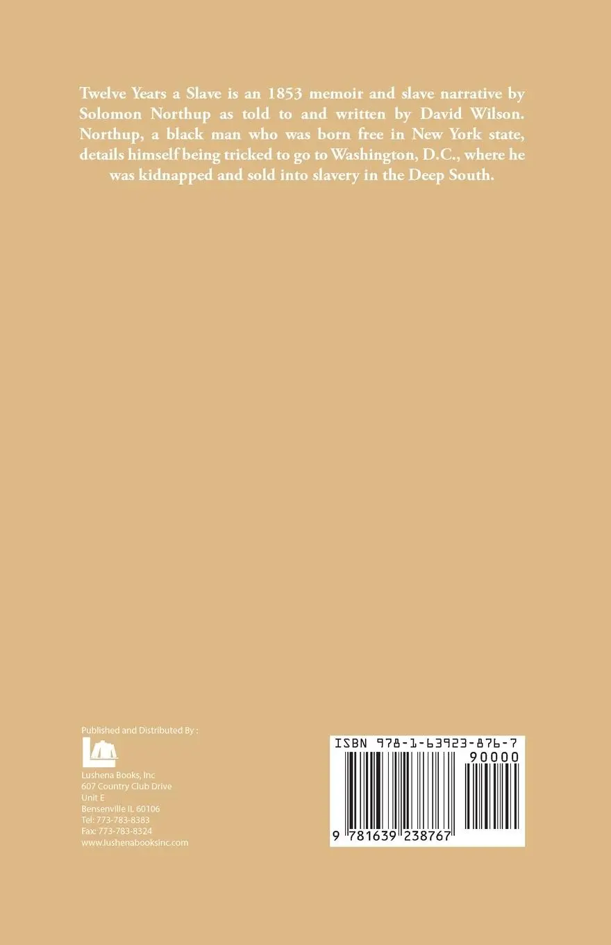 Rückseite: 9781639238767 | Twelve Years a Slave By | Solomon Northup | Solomon Northup | Buch