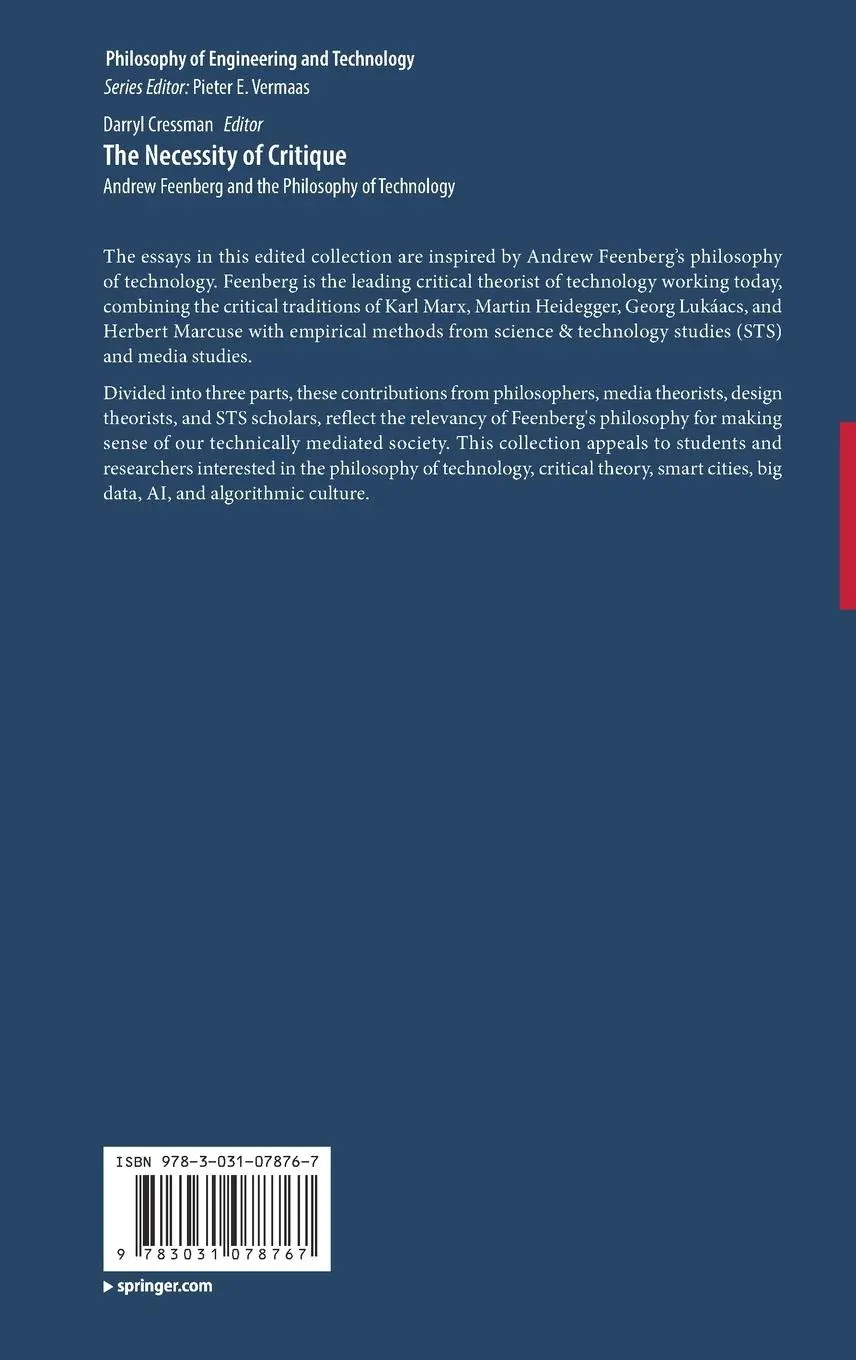 Rückseite: 9783031078767 | The Necessity of Critique | Darryl Cressman | Buch | vi | Englisch