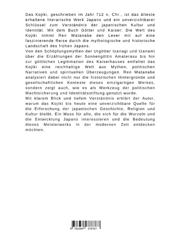 Bild: 9783384378767 | Götter und Kaiser: Die Welt des Kojiki | Ren Watanabe | Taschenbuch
