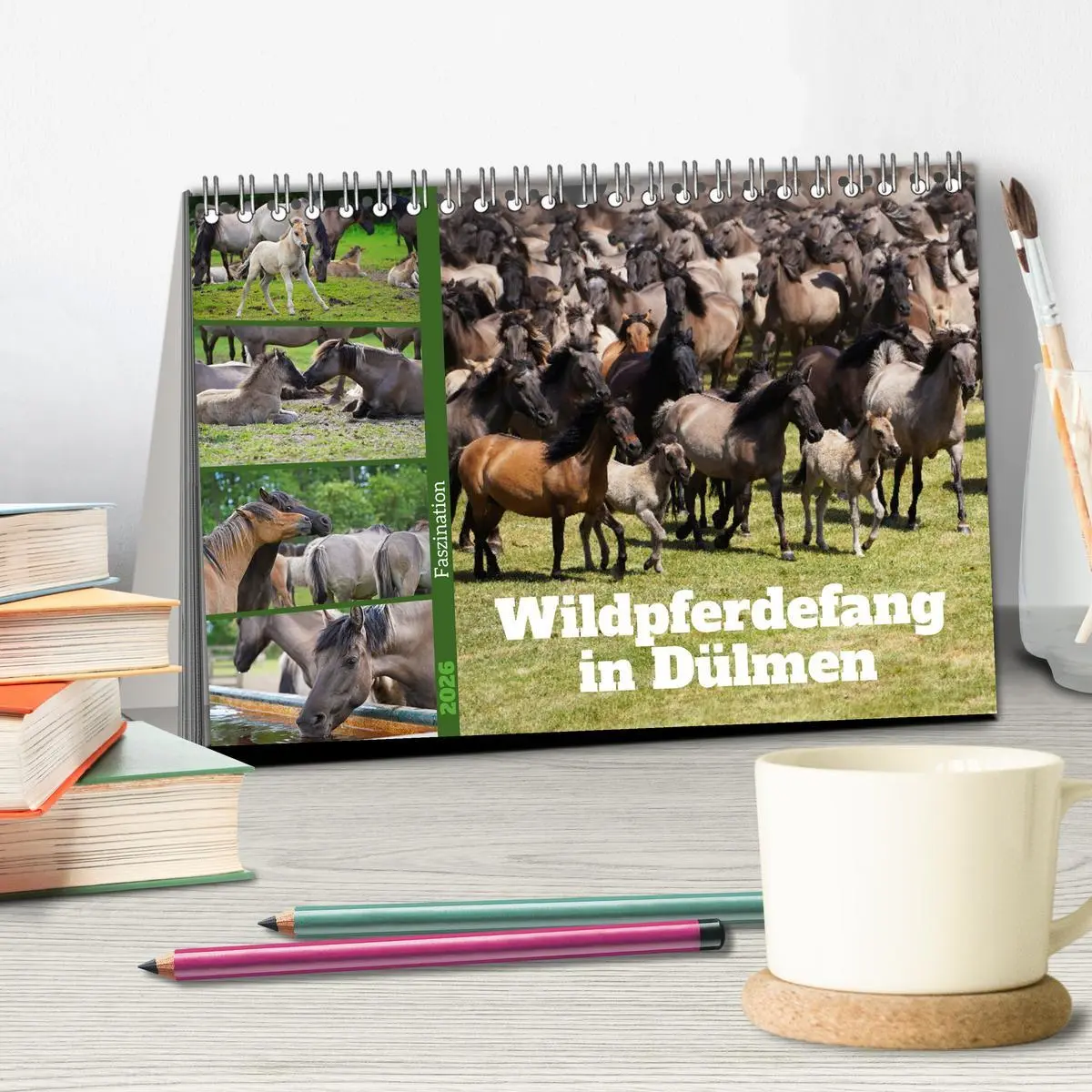 Bild: 9783457568767 | Faszination Wildpferdefang in Dülmen (Tischkalender 2026 DIN A5...