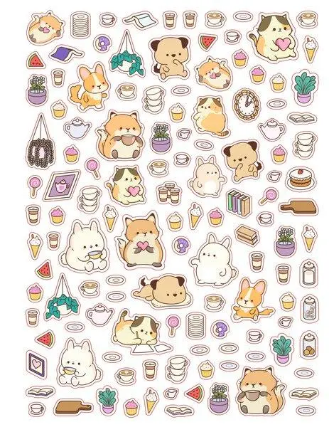 Bild: 9783741528767 | Cozy World - Comfy Pet Café (mit Stickern) | Ullmann Medien | Buch