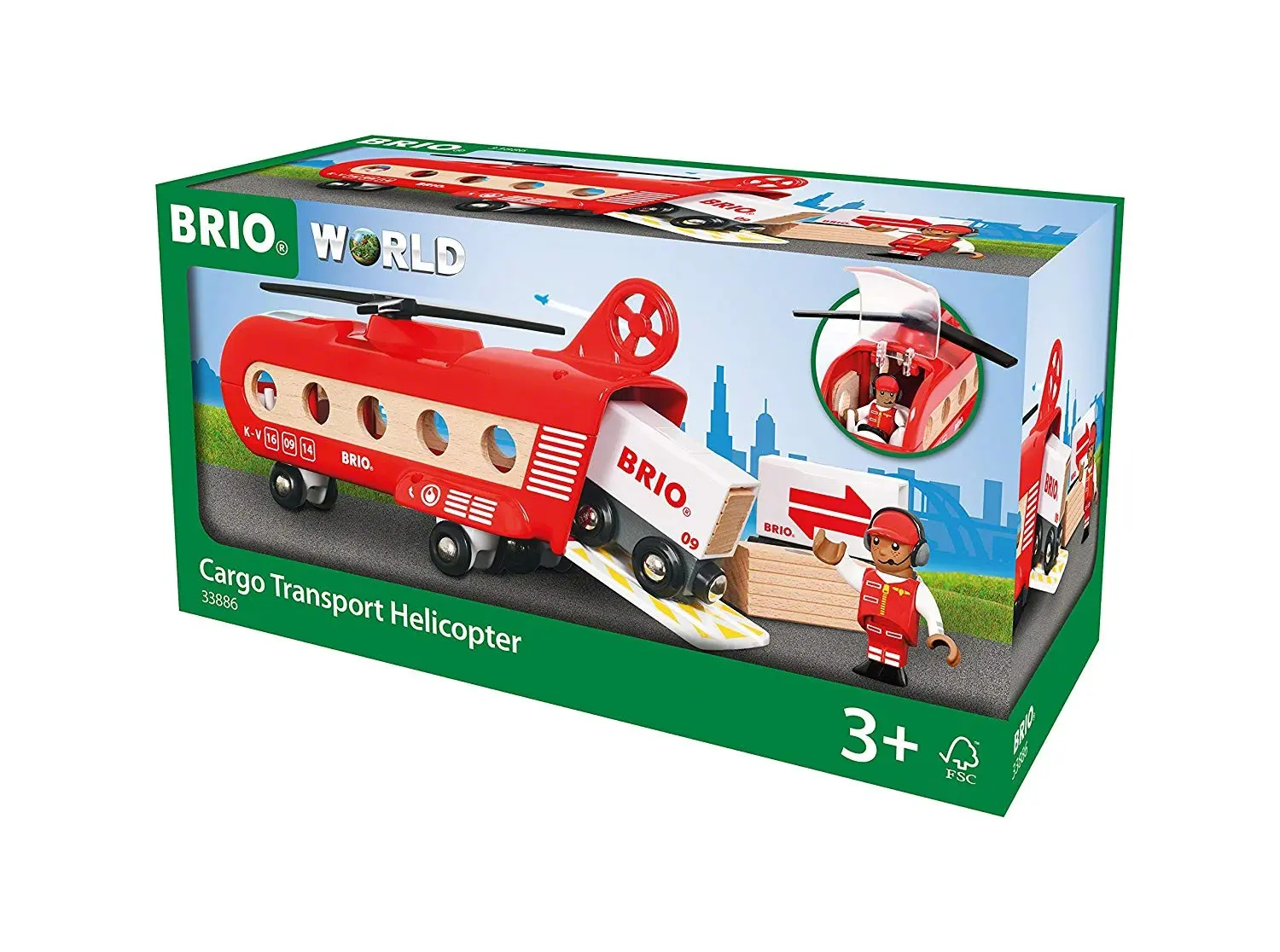Cover: 7312350338867 | BRIO World - Eisenbahn-Transporthubschrauber | BRIO World | Spiel