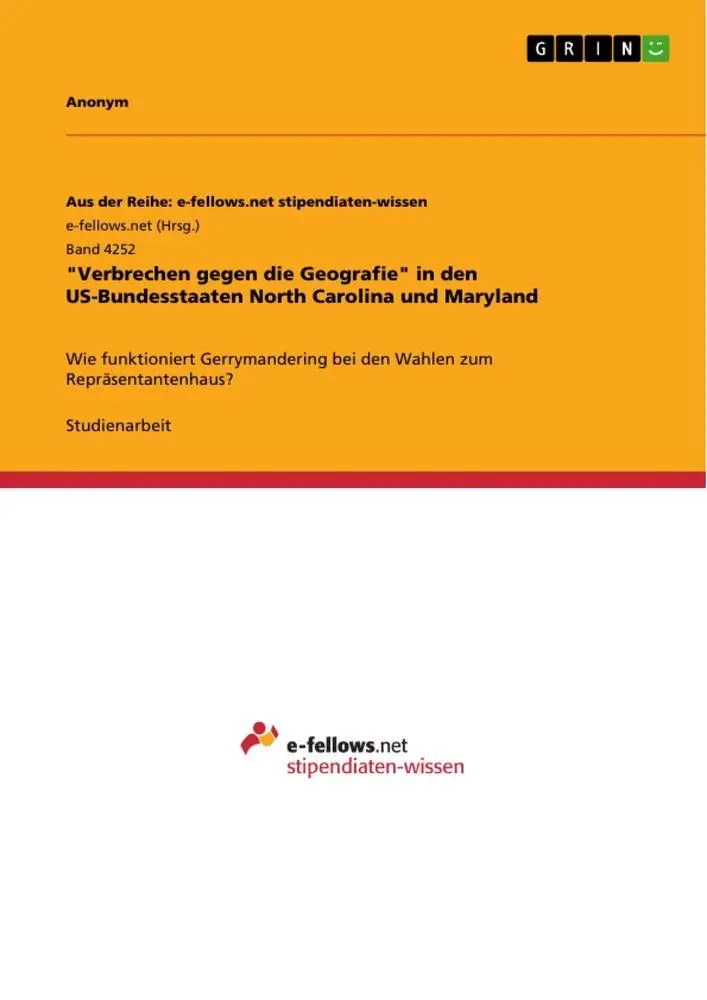 Cover: 9783346818867 | "Verbrechen gegen die Geografie" in den US-Bundesstaaten North...