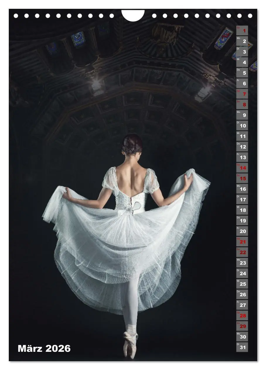 Bild: 9783516338867 | Sinneseindruck Ballett (Wandkalender 2026 DIN A4 hoch), CALVENDO...
