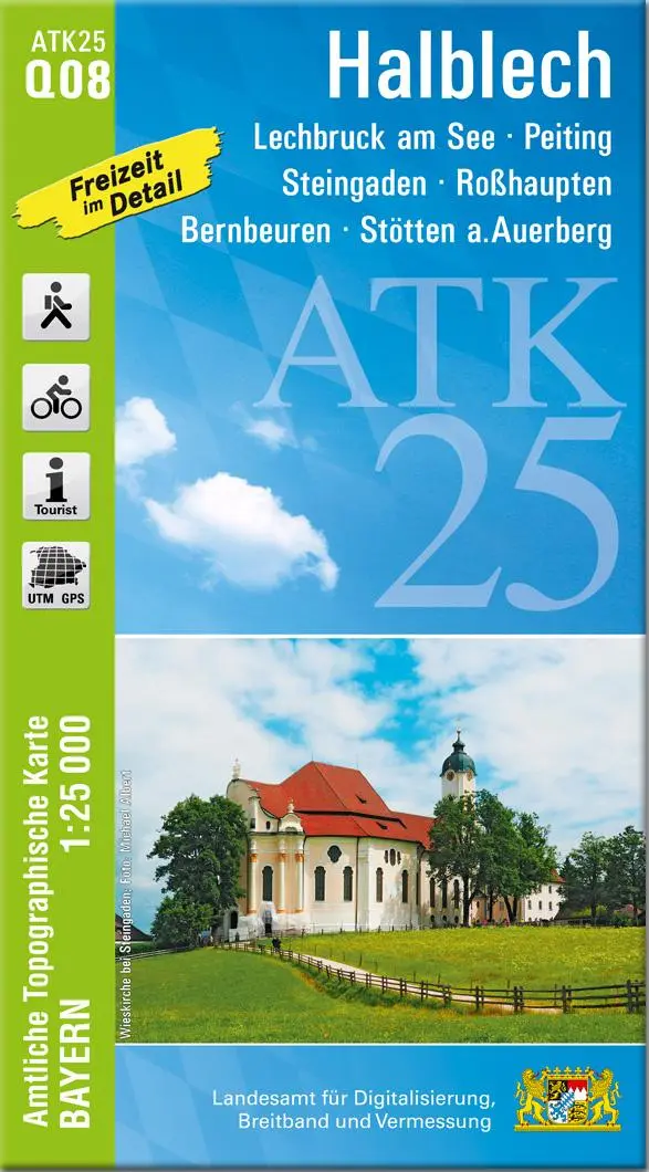 Cover: 9783899338867 | ATK25-Q08 Halblech (Amtliche Topographische Karte 1:25000) | Deutsch
